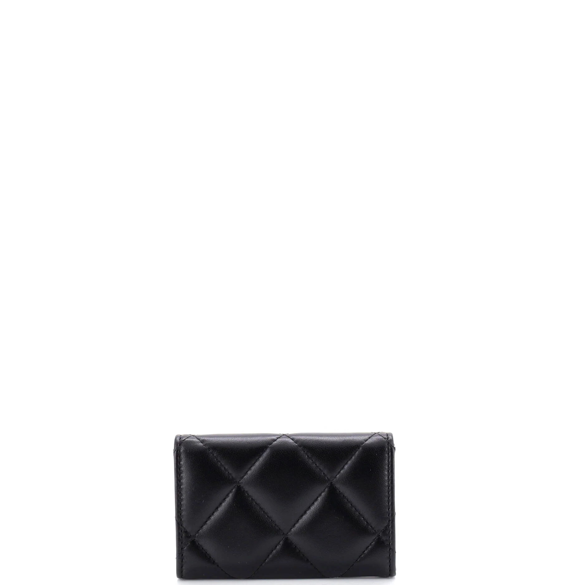 19 Flap Card Case Quilted Leather - Image 3