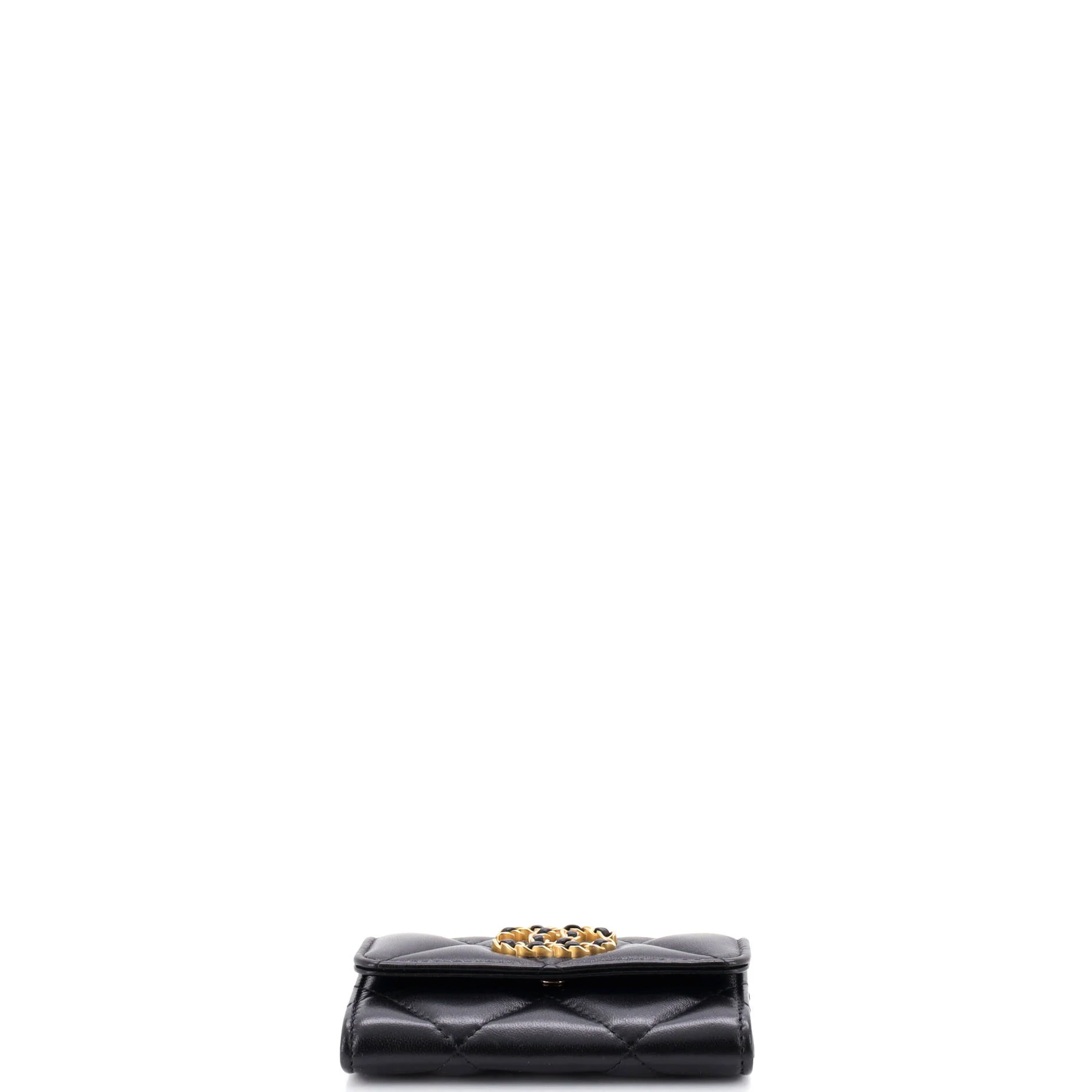 19 Flap Card Case Quilted Leather - Image 4