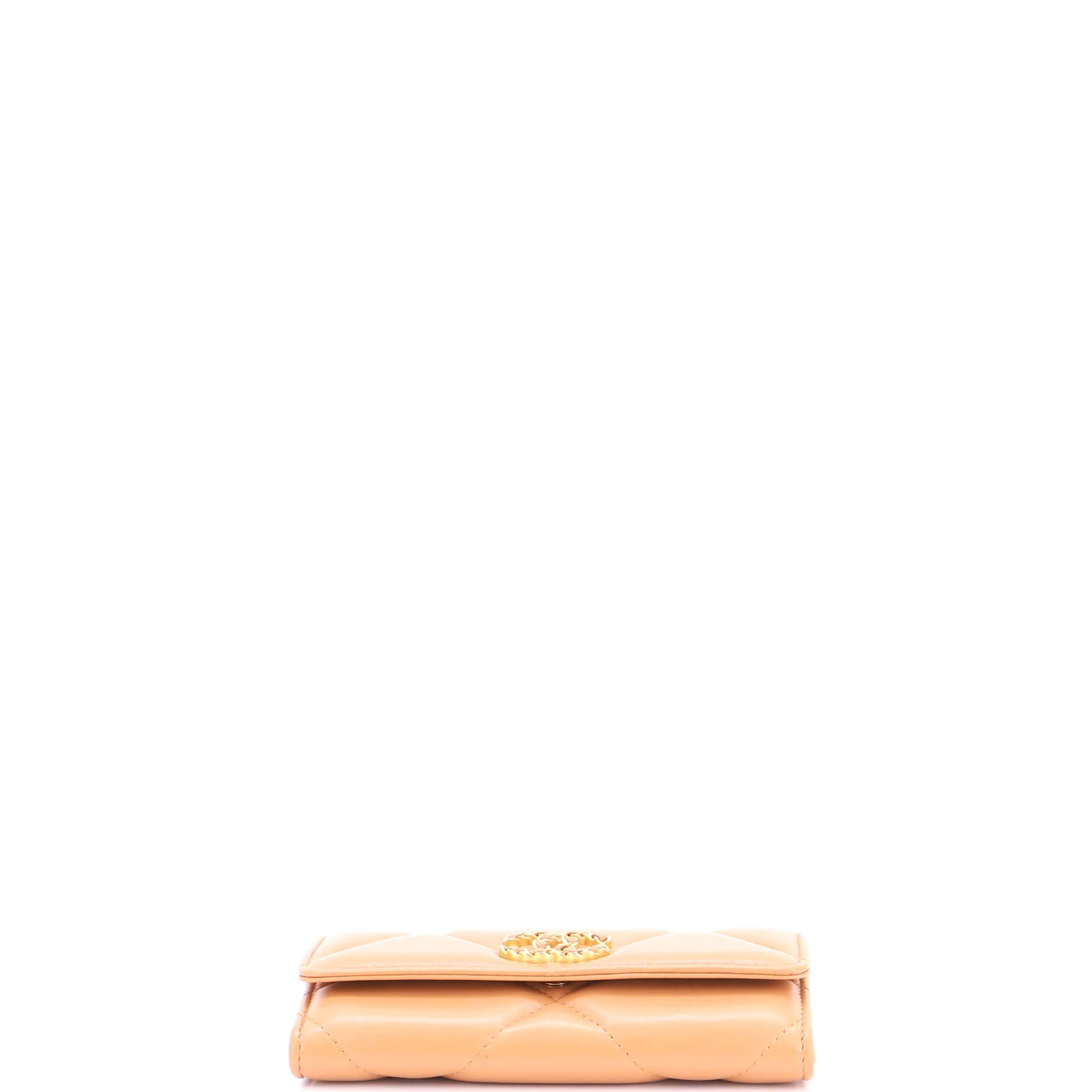19 Flap Wallet Quilted Lambskin Long - Image 4