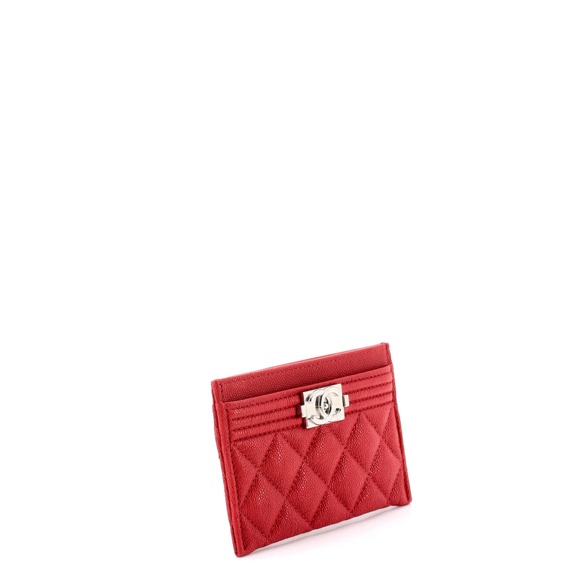 Boy Card Holder Quilted Caviar - Image 2