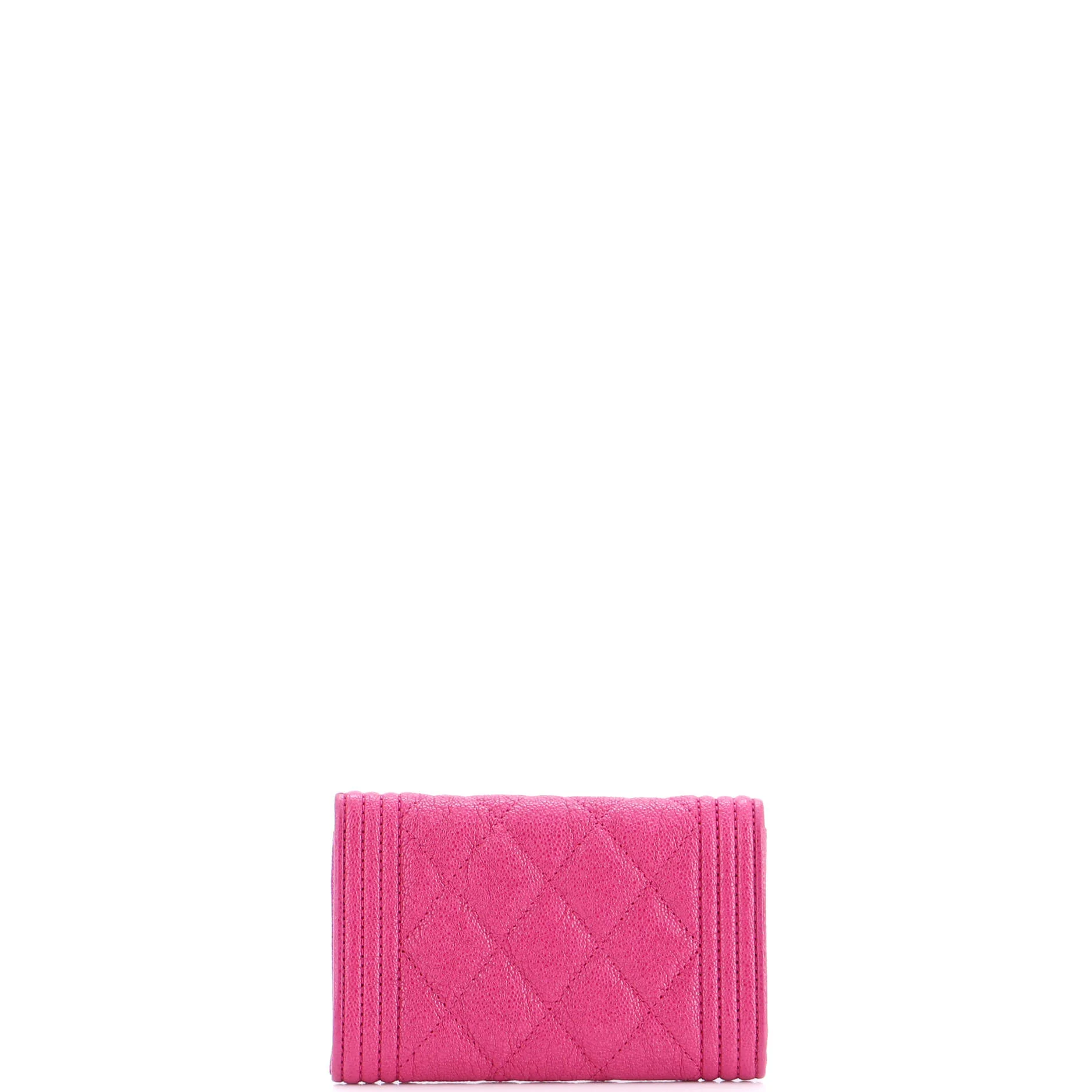 Boy Flap Card Case Quilted Caviar - Image 4