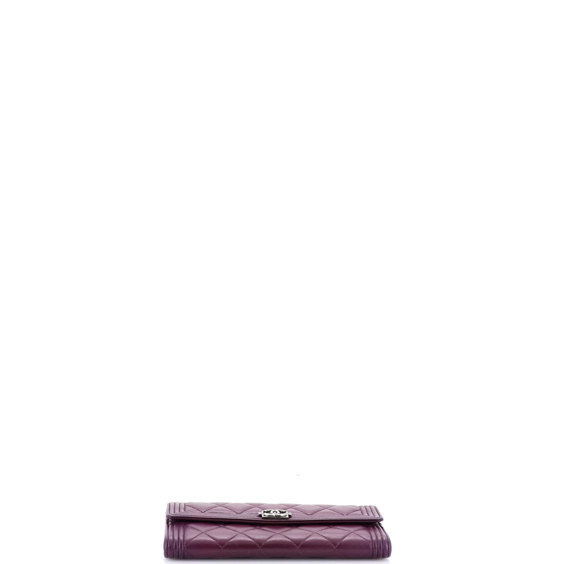Boy Flap Wallet Quilted Lambskin Long - Image 5
