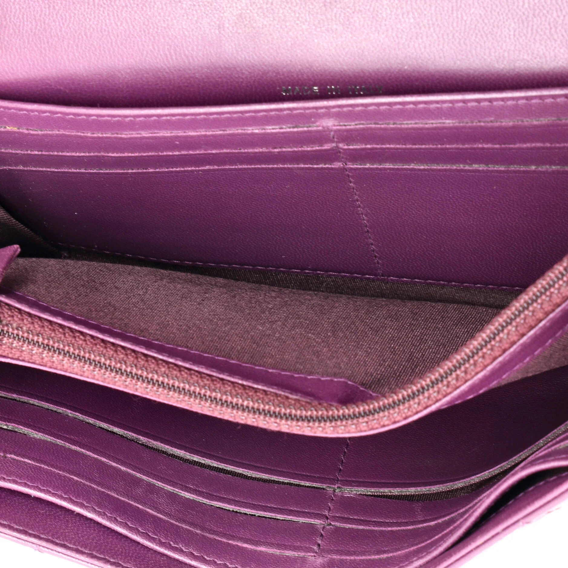 Boy Flap Wallet Quilted Lambskin Long - Image 6