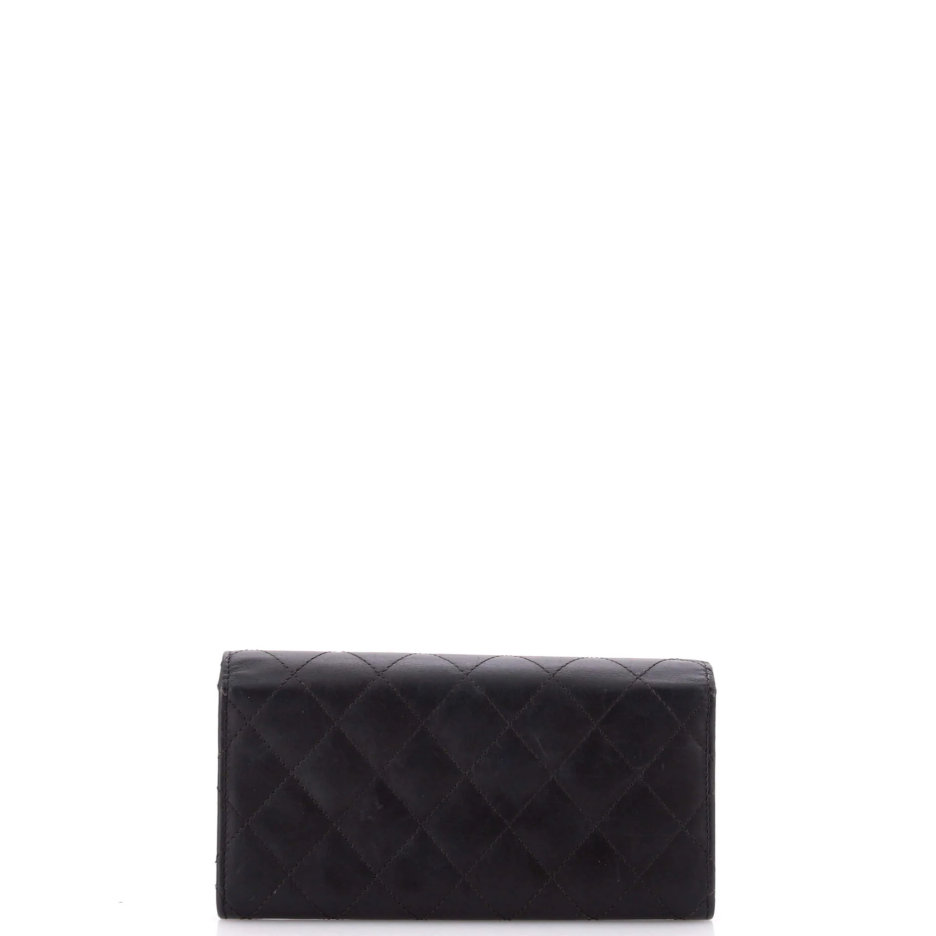 Cambon Gusset Wallet Quilted Lambskin Long - Image 3