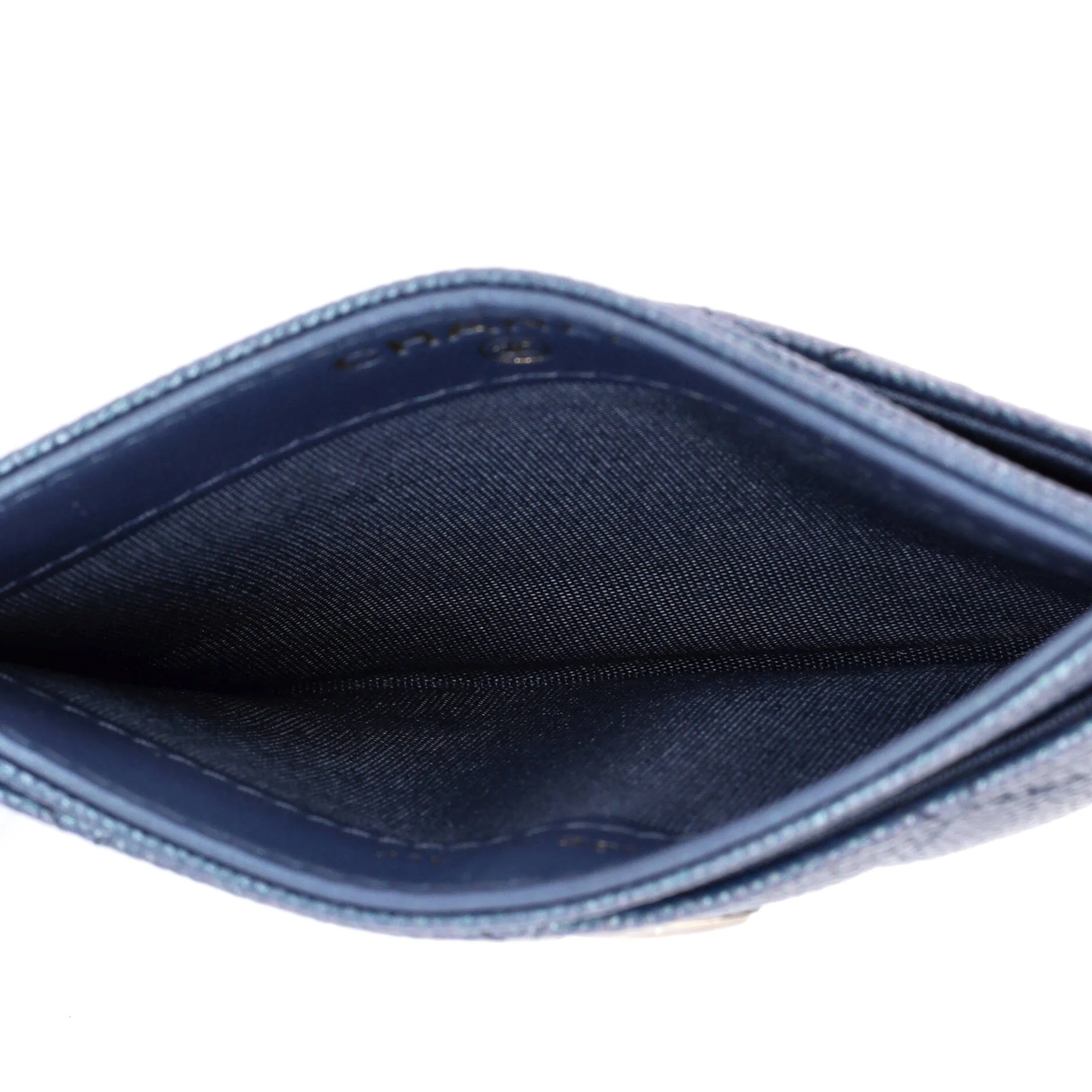 CC Card Holder Quilted Iridescent Caviar - Image 5
