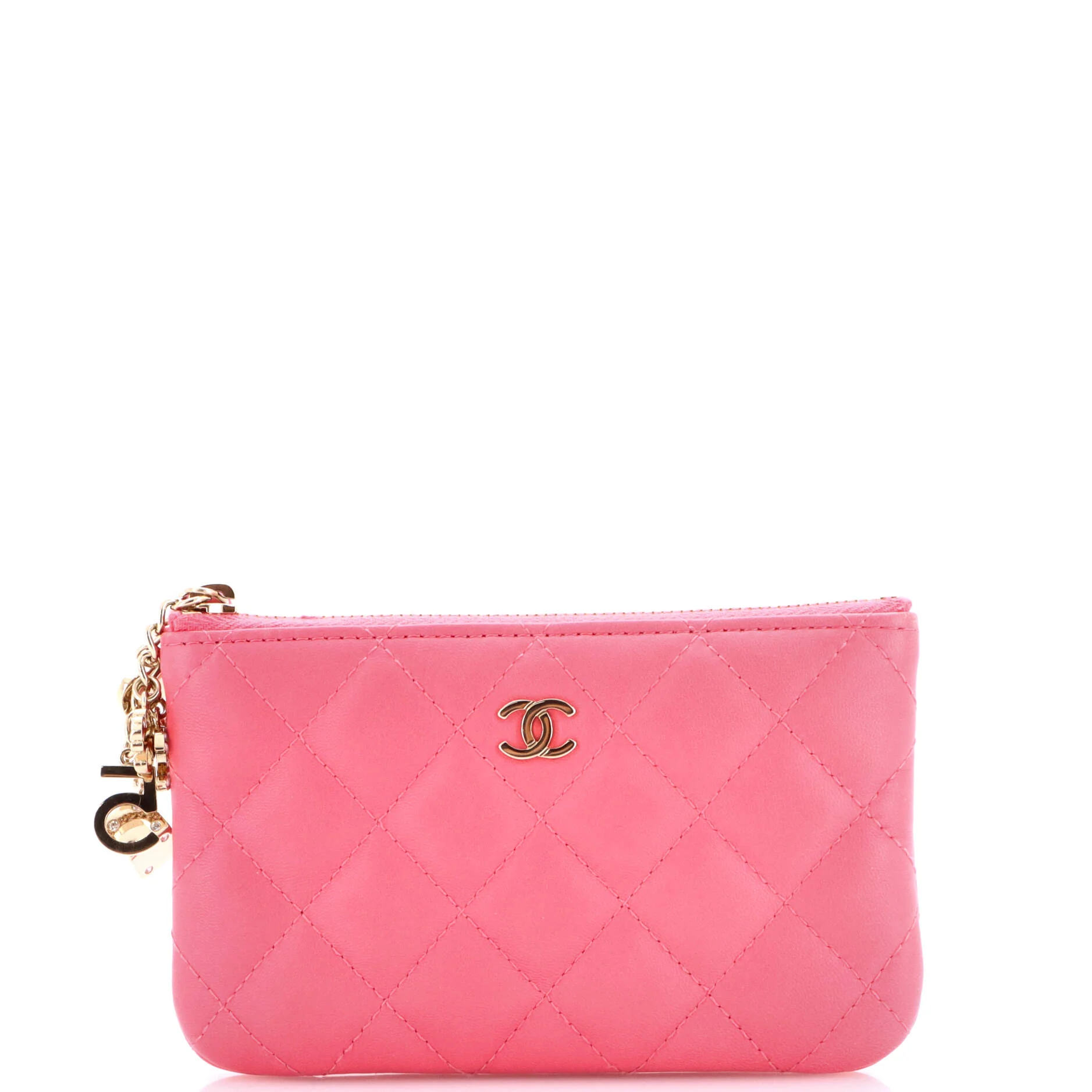 CC Casino O Case Clutch Quilted Lambskin Mini