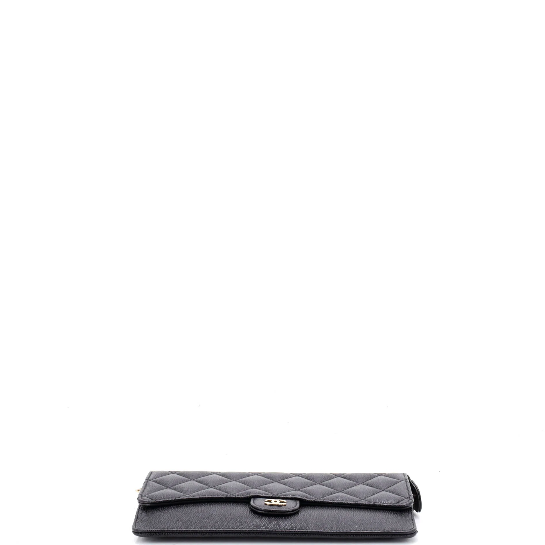 CC Classic Flap Zip Wallet Quilted Caviar Long - Image 5