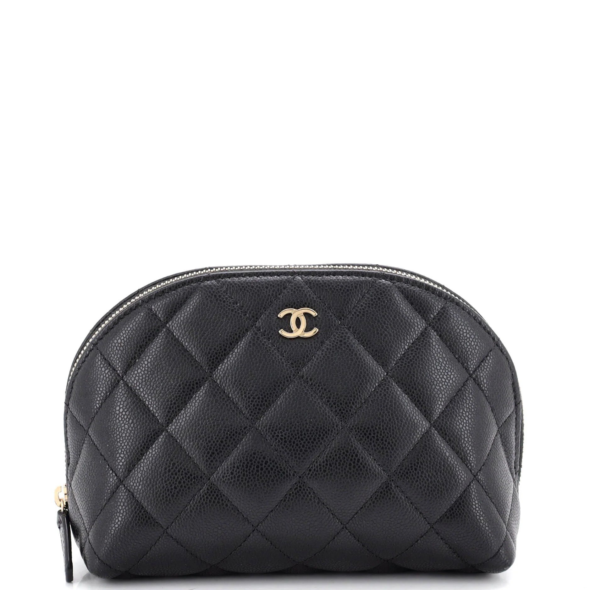 CC Dome Cosmetic Case Quilted Caviar Small