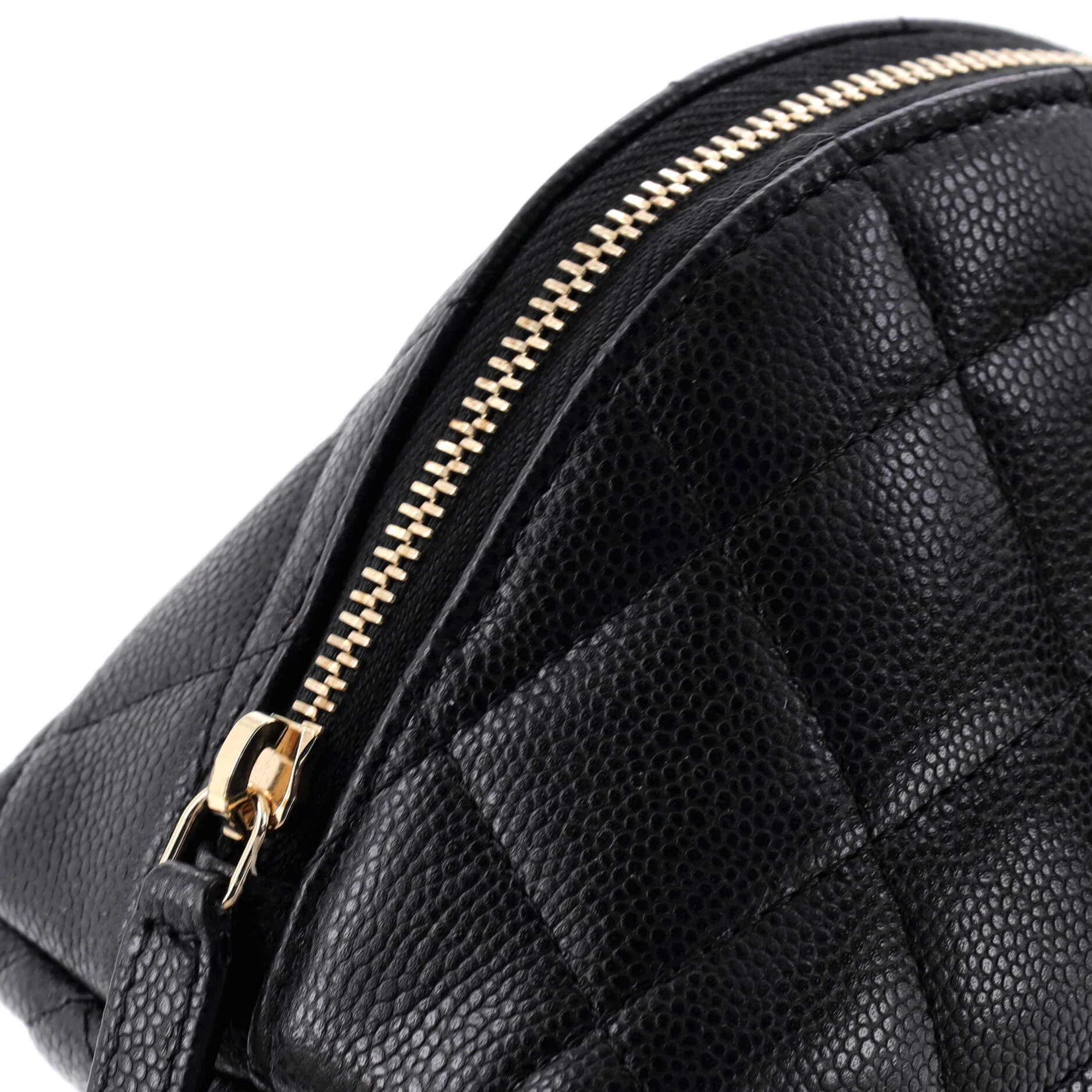 CC Dome Cosmetic Case Quilted Caviar Small - Image 6