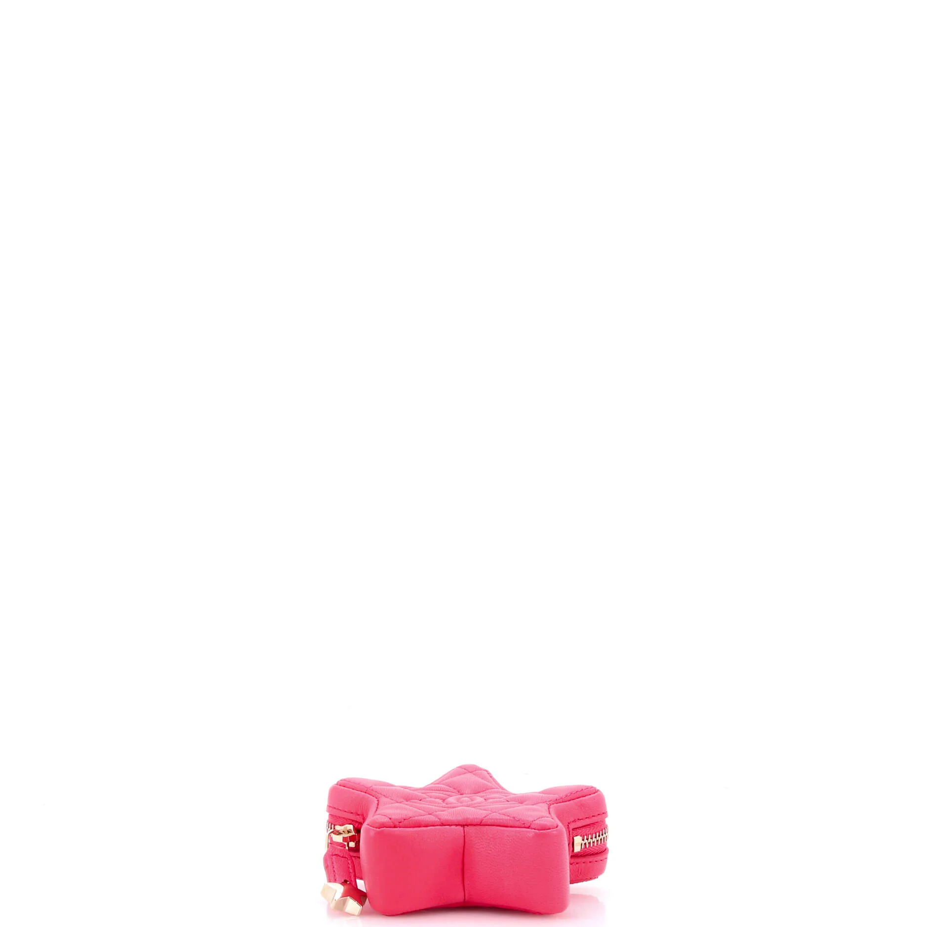 CC Star Pouch Bag Charm Quilted Lambskin Mini - Image 4