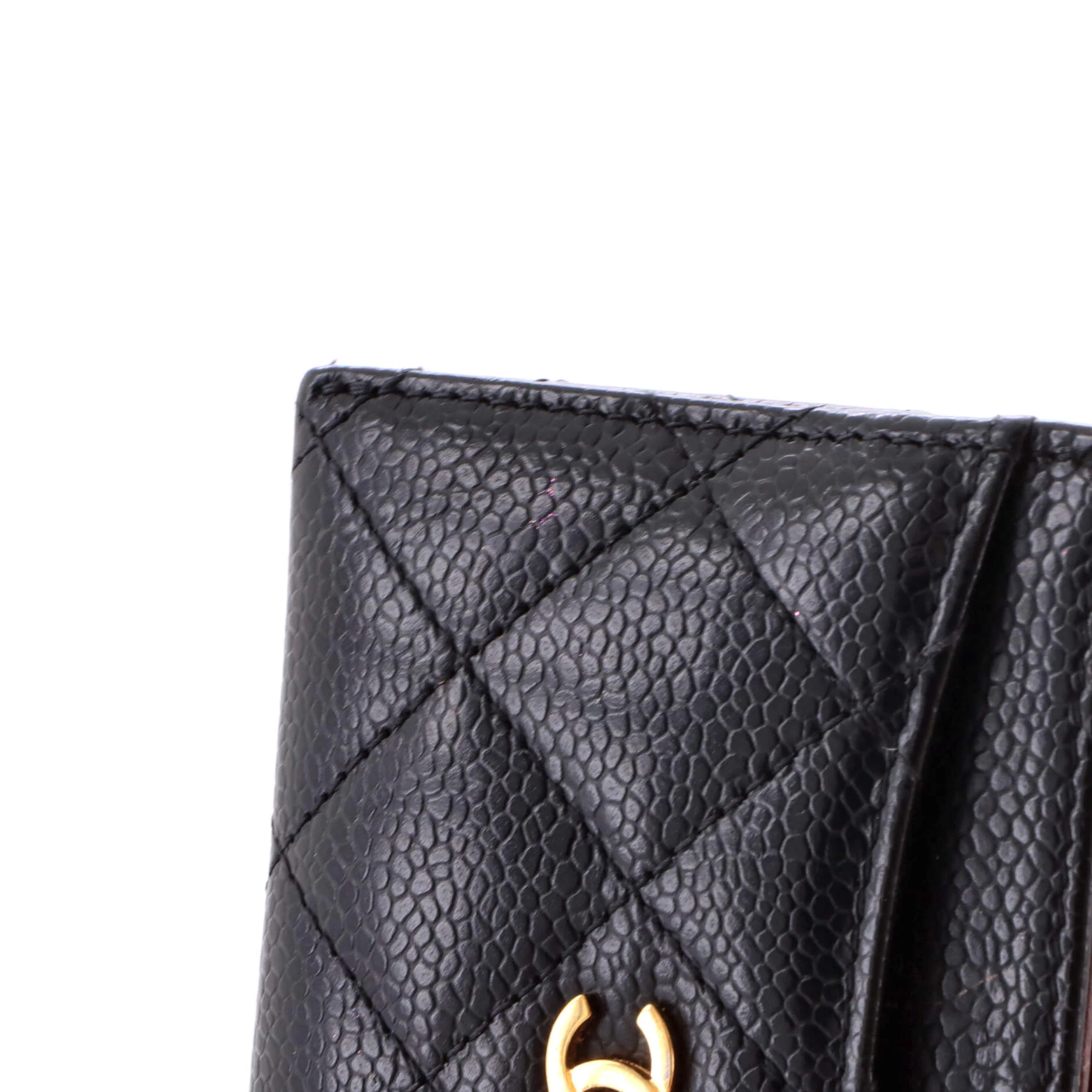 Classic Card Holder Quilted Caviar - Image 6