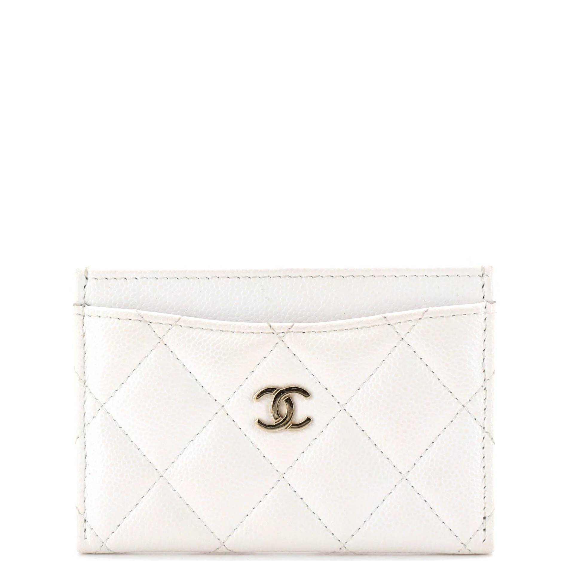 Classic Card Holder Quilted Caviar