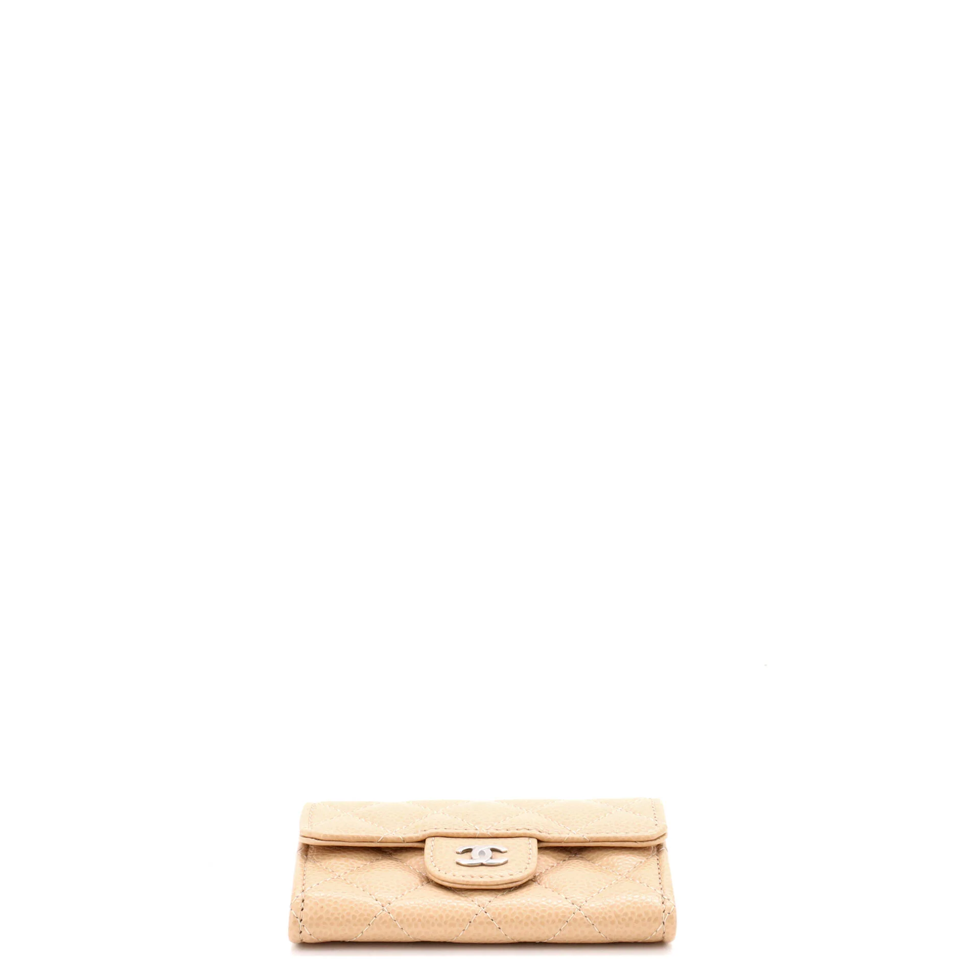 Classic Flap Card Case Quilted Caviar - Image 4
