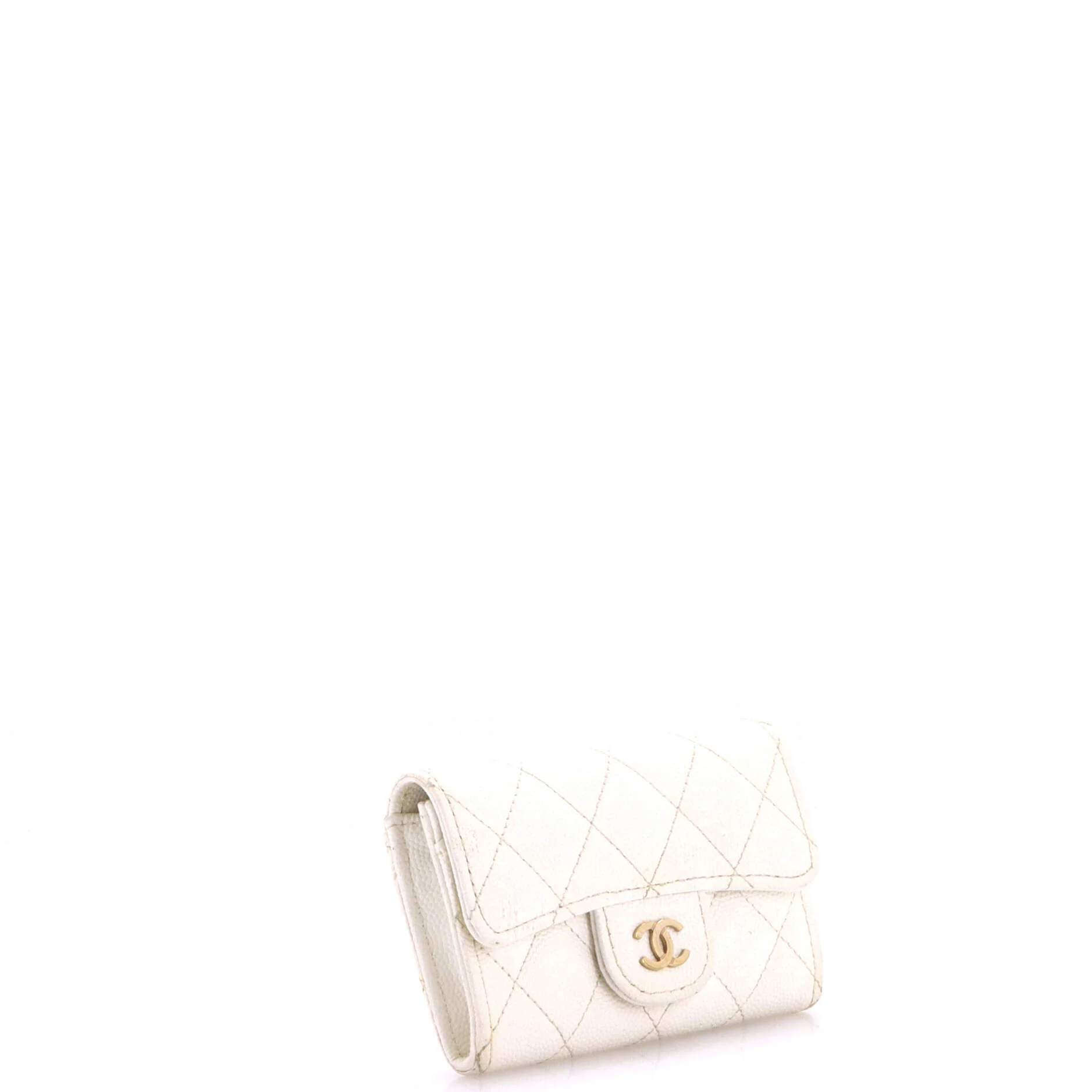 Classic Flap Card Case Quilted Caviar - Image 3