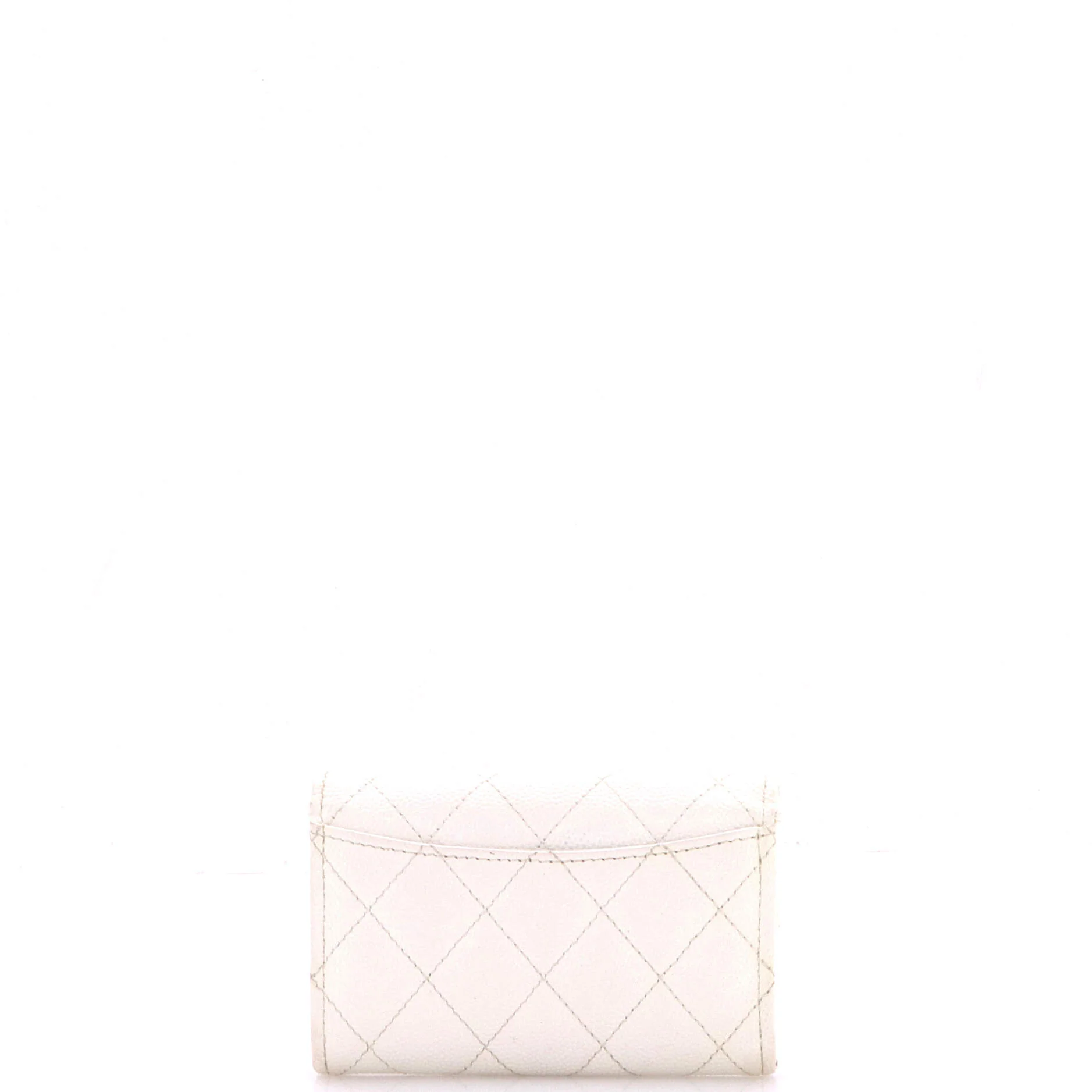 Classic Flap Card Case Quilted Caviar - Image 4