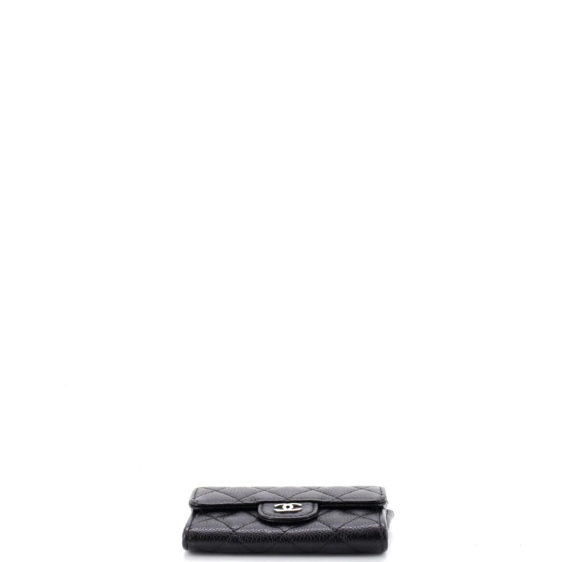 Classic Flap Card Case Quilted Caviar - Image 4