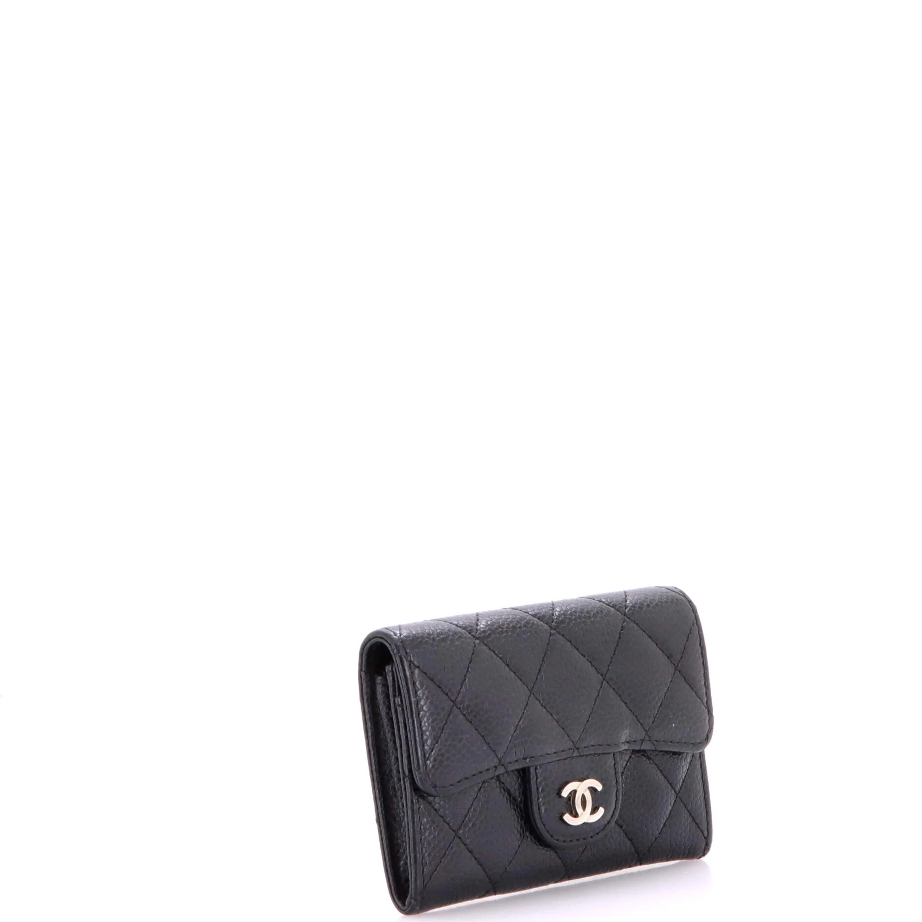 Classic Flap Card Holder Quilted Caviar - Image 2