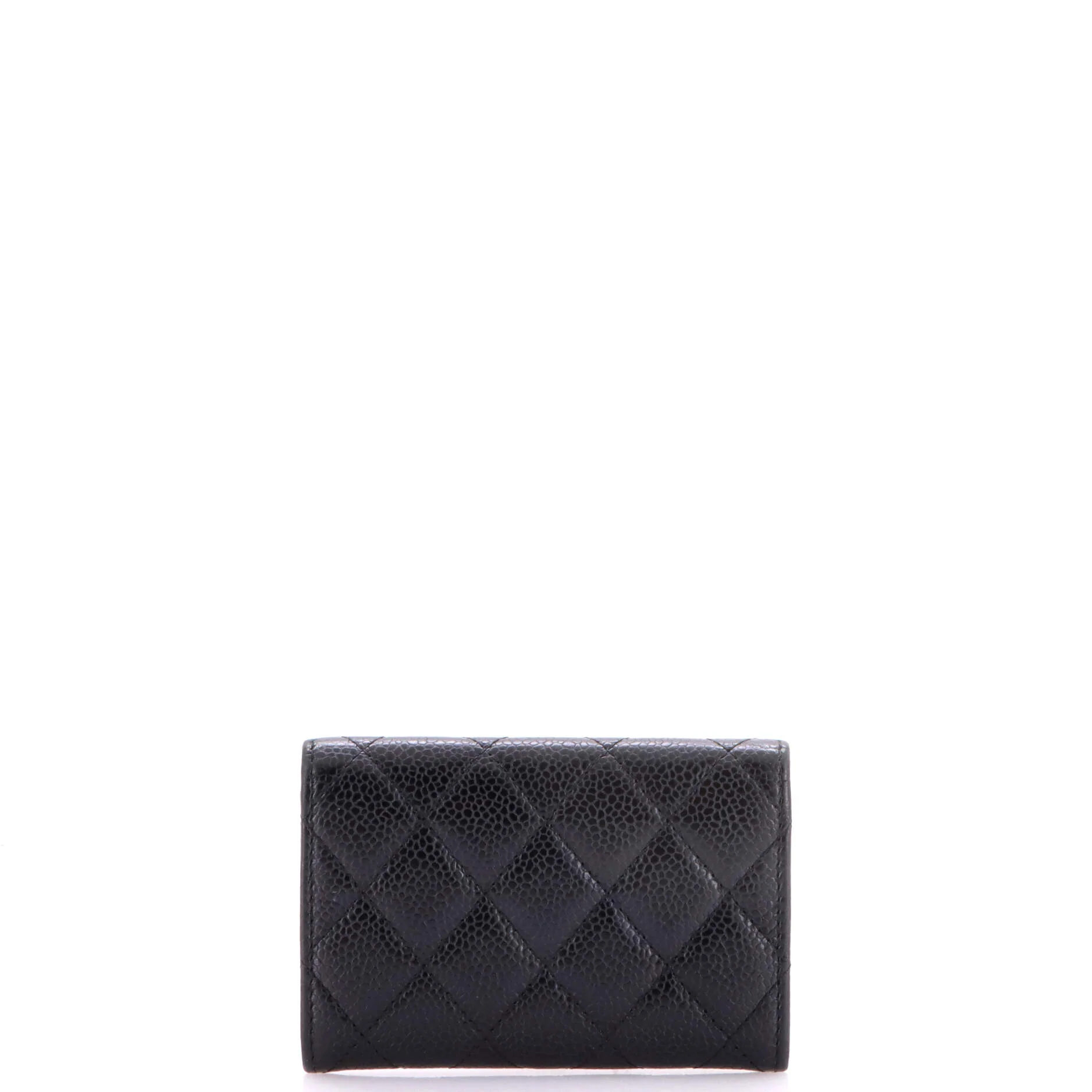 Classic Flap Card Holder Quilted Caviar - Image 3