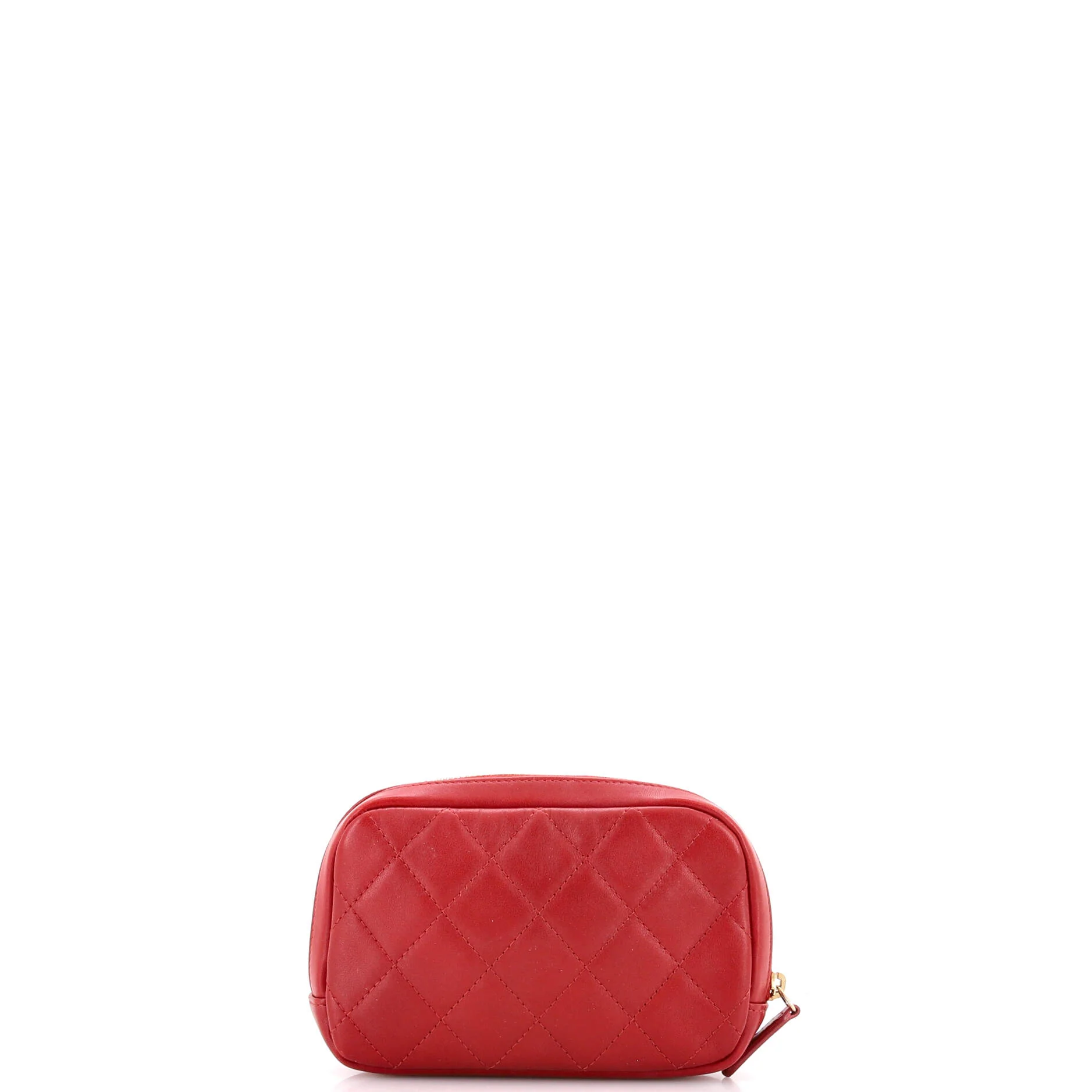 Curvy Cosmetic Pouch Quilted Lambskin Small - Image 3