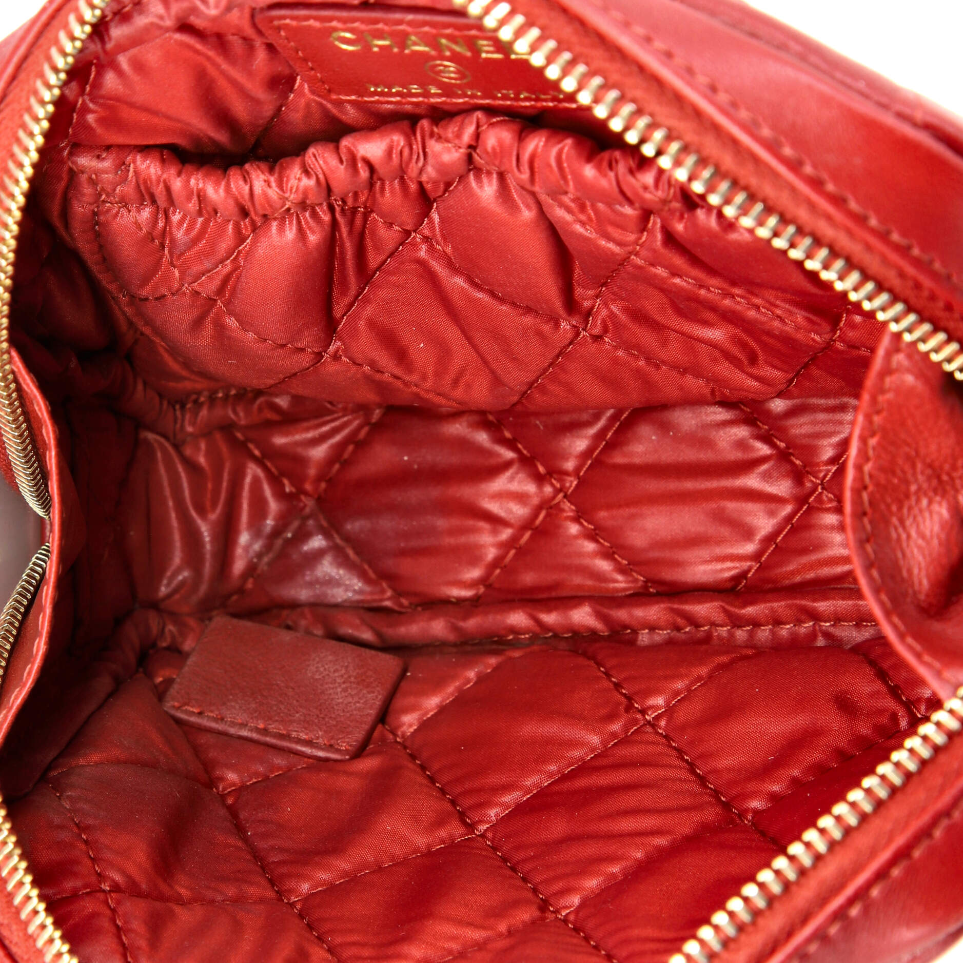 Curvy Cosmetic Pouch Quilted Lambskin Small - Image 5