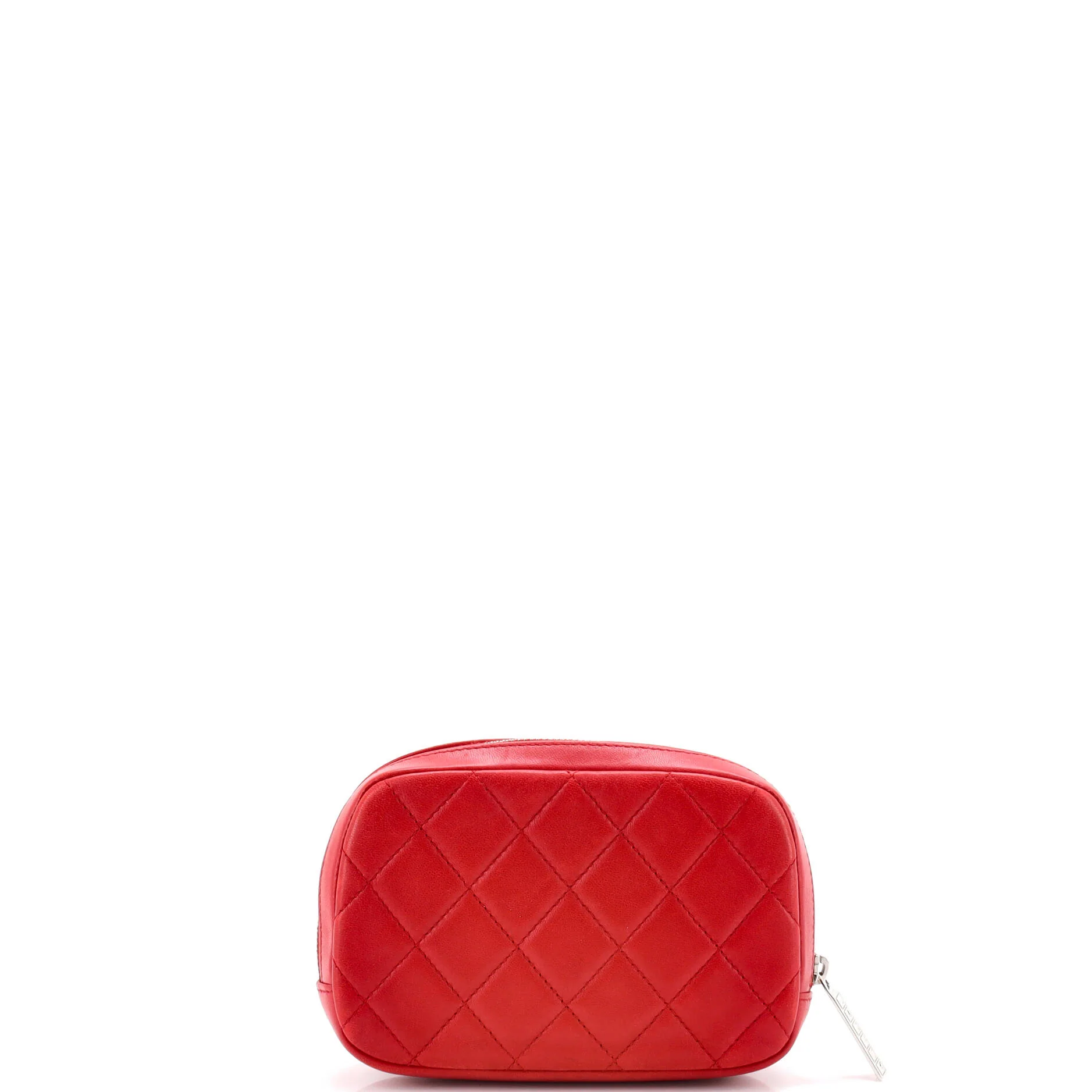 Curvy Cosmetic Pouch Quilted Lambskin Small - Image 3
