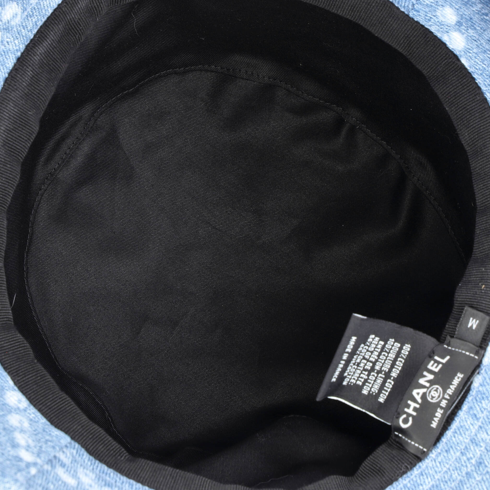 Denim Mood Bucket Hat Logo Printed Denim - Image 3