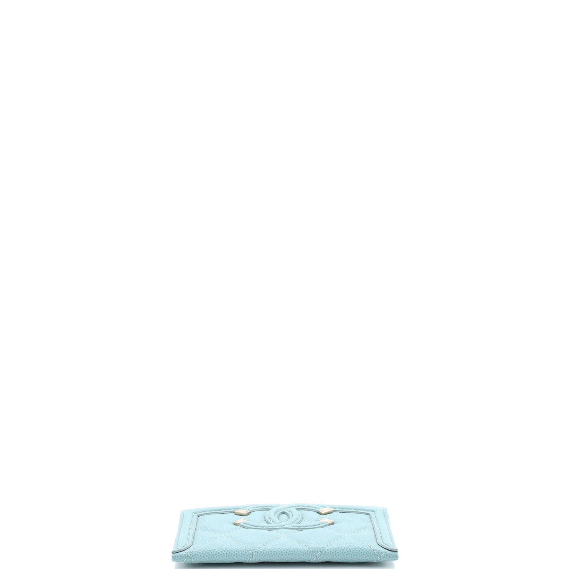 Filigree Card Holder Quilted Caviar - Image 4