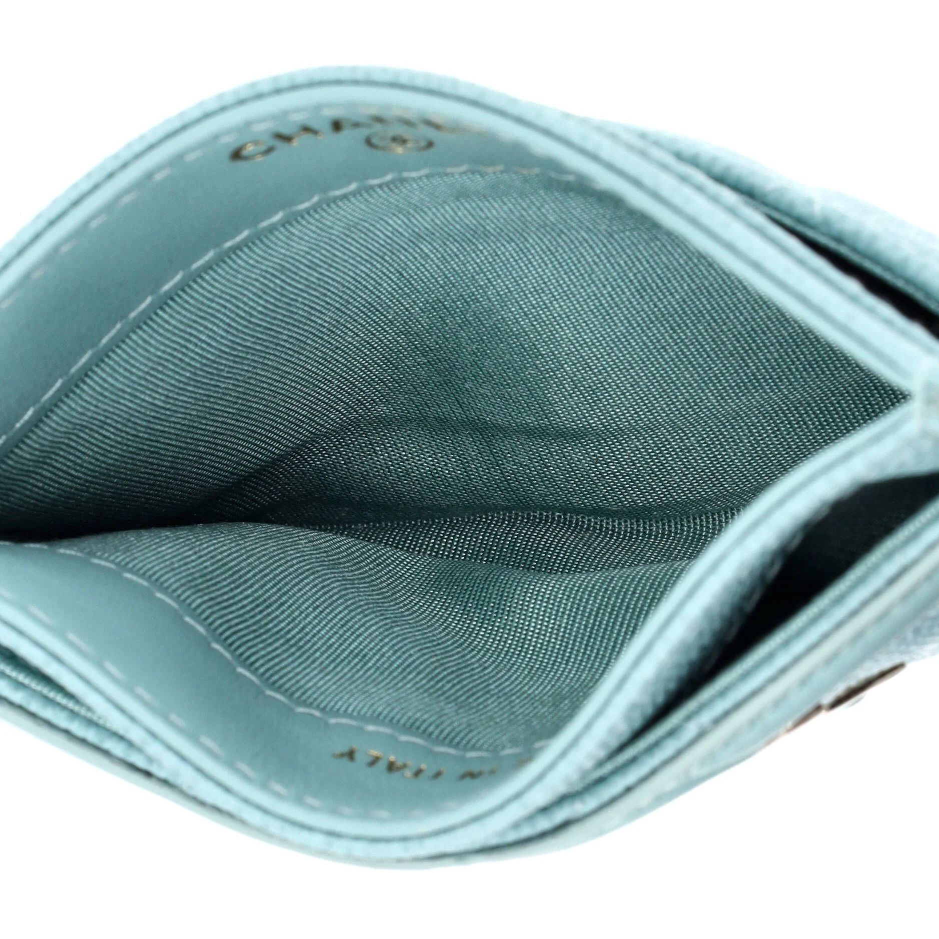 Filigree Card Holder Quilted Caviar - Image 5