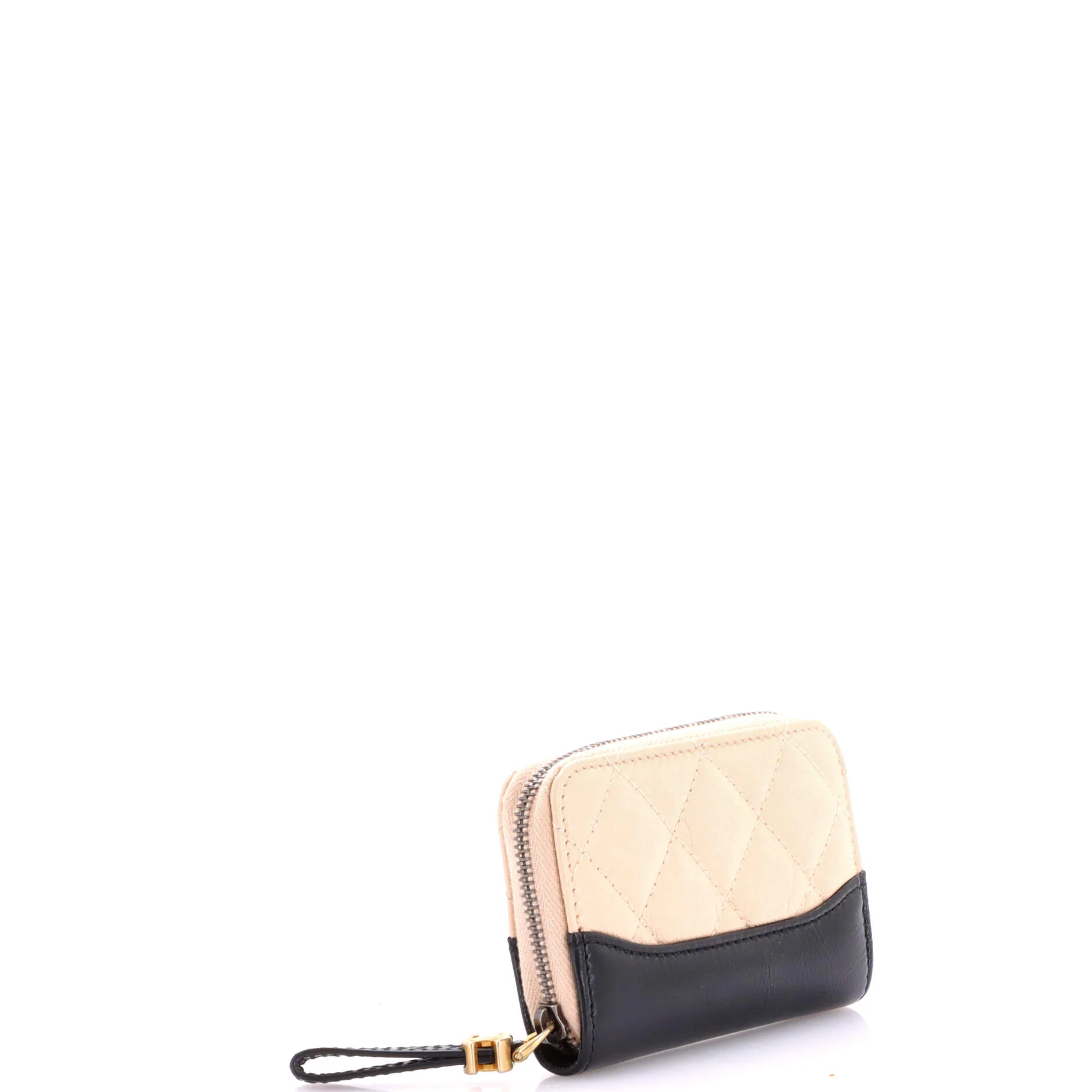 Gabrielle Zip Coin Purse Quilted Aged Calfskin Small - Image 3