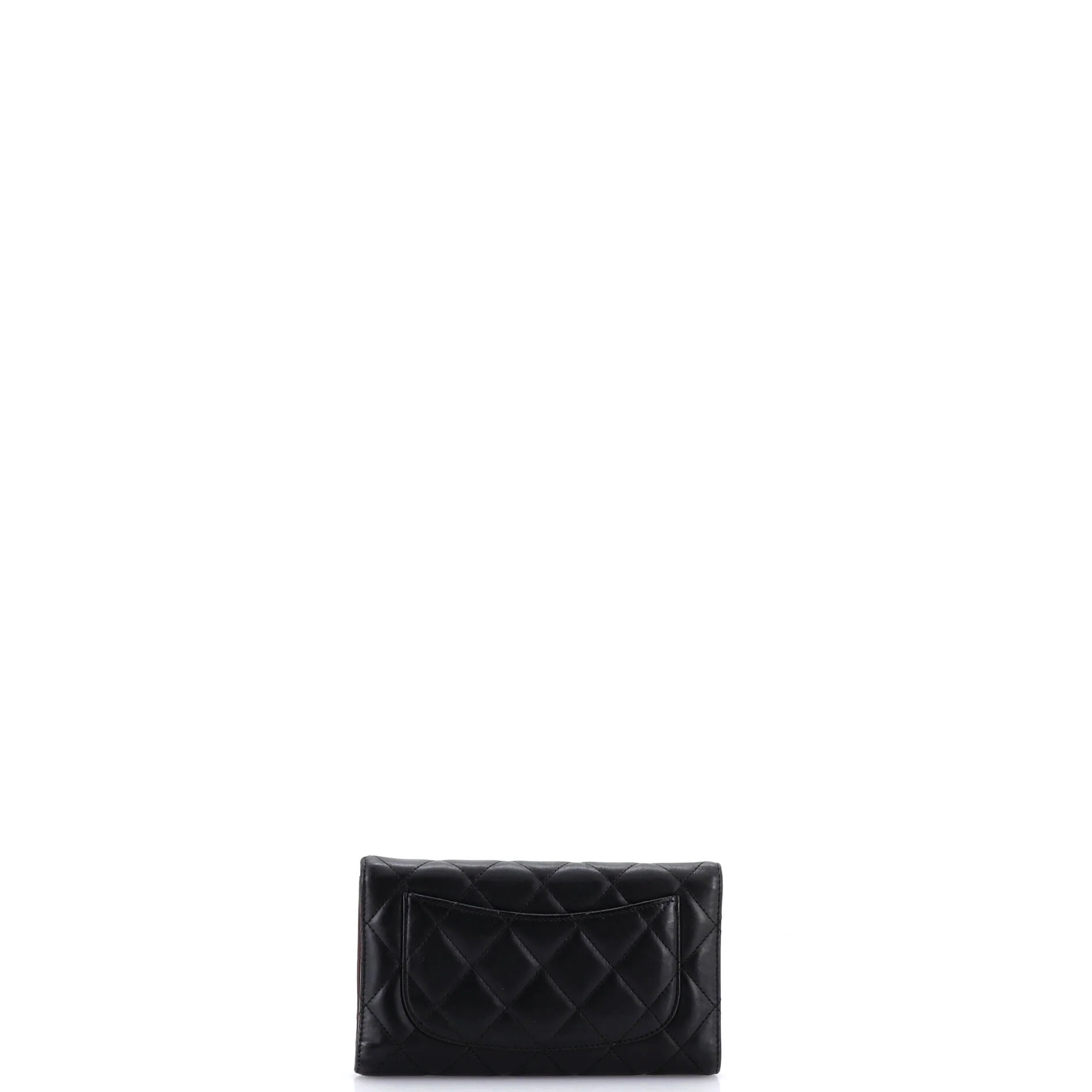 L-Flap Wallet Quilted Lambskin Long - Image 3