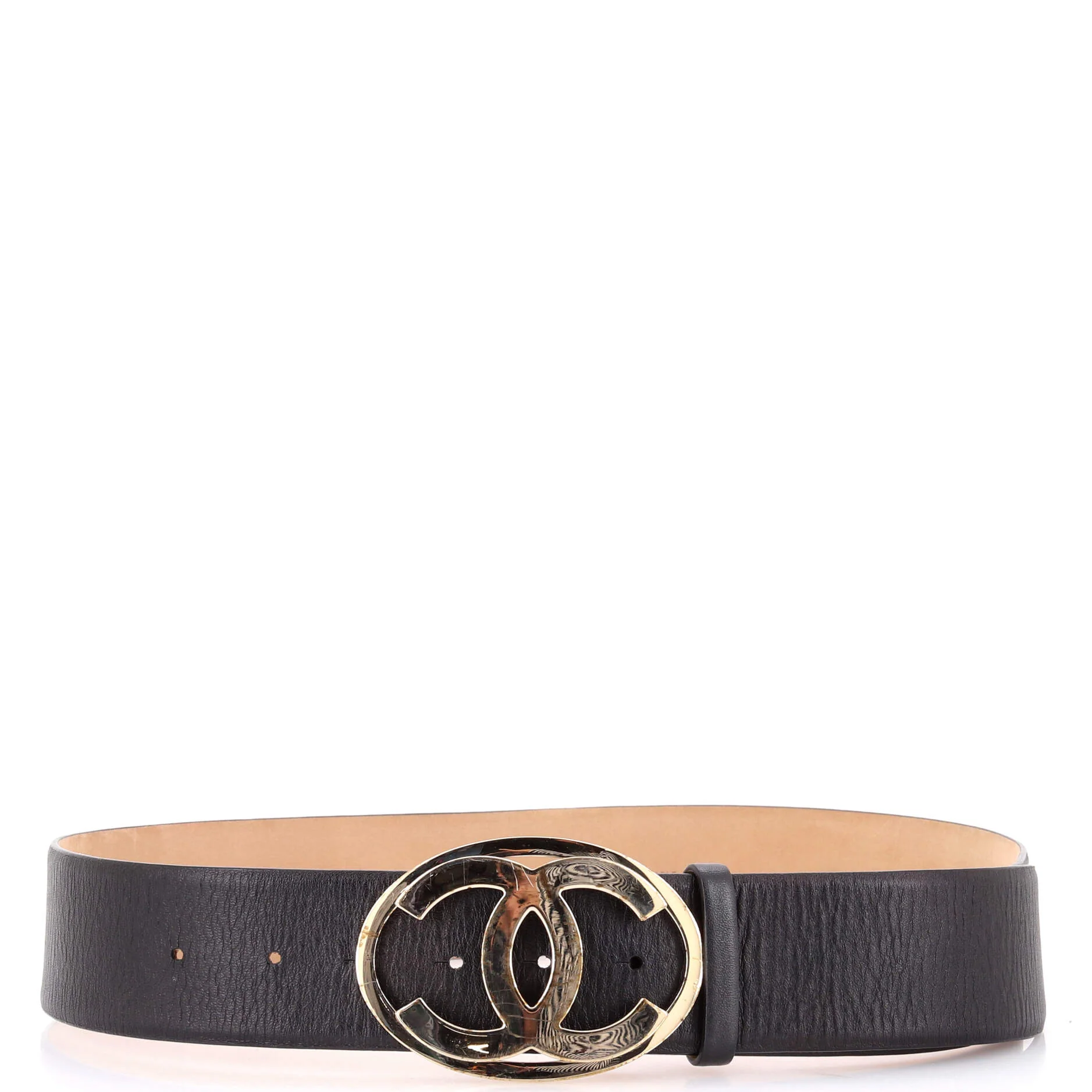 Oval CC Belt Calfskin Wide - Image 2