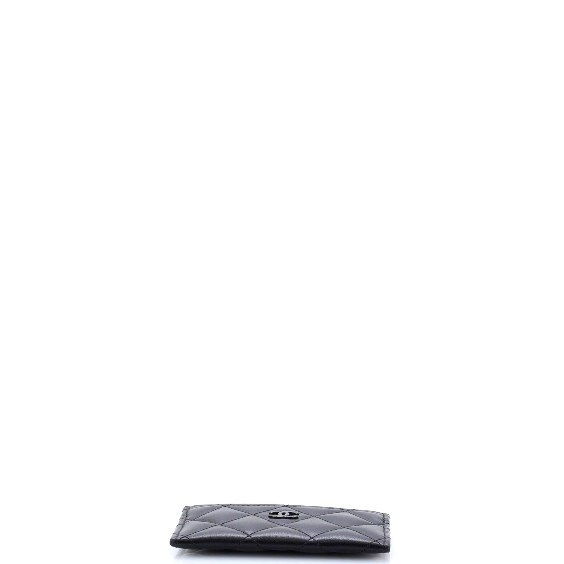So Black Classic Card Holder Quilted Lambskin - Image 4