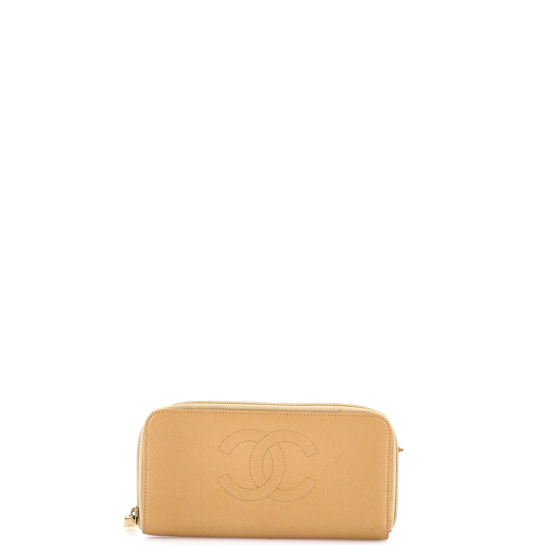 Timeless CC Zipped Wallet Caviar Long