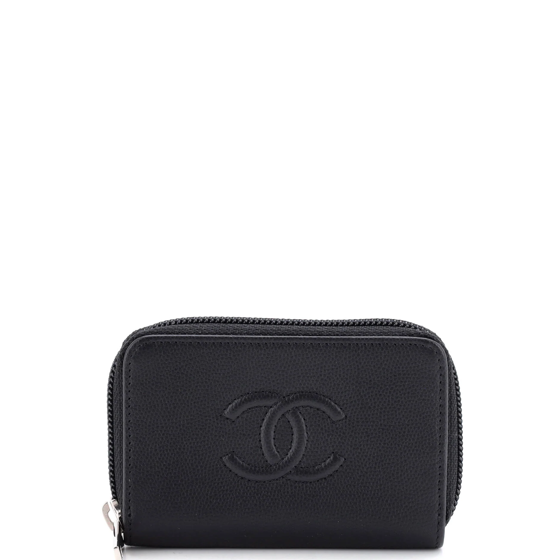 Timeless Zip Around Coin Purse Caviar