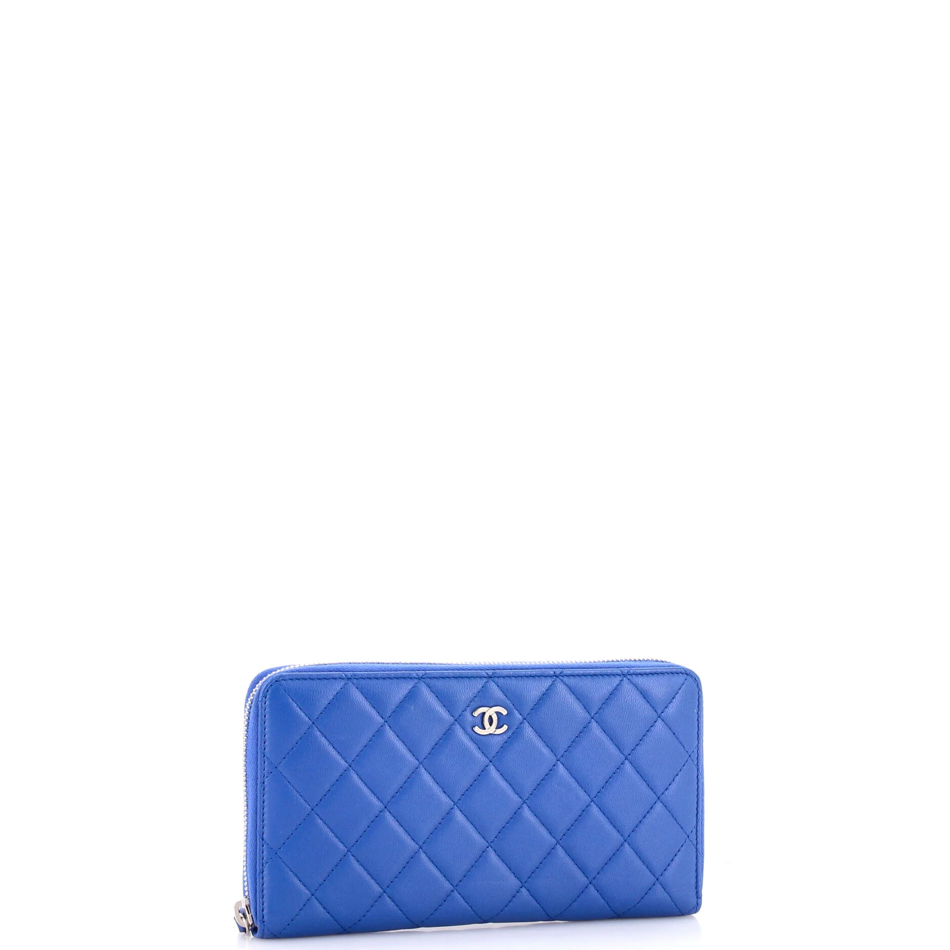 Zip Around Organizer Wallet Quilted Lambskin Large - Image 2