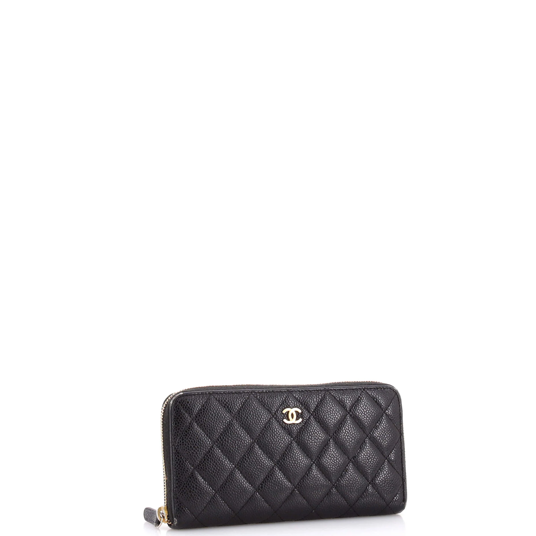 Zip Around Wallet Quilted Caviar Long - Image 2