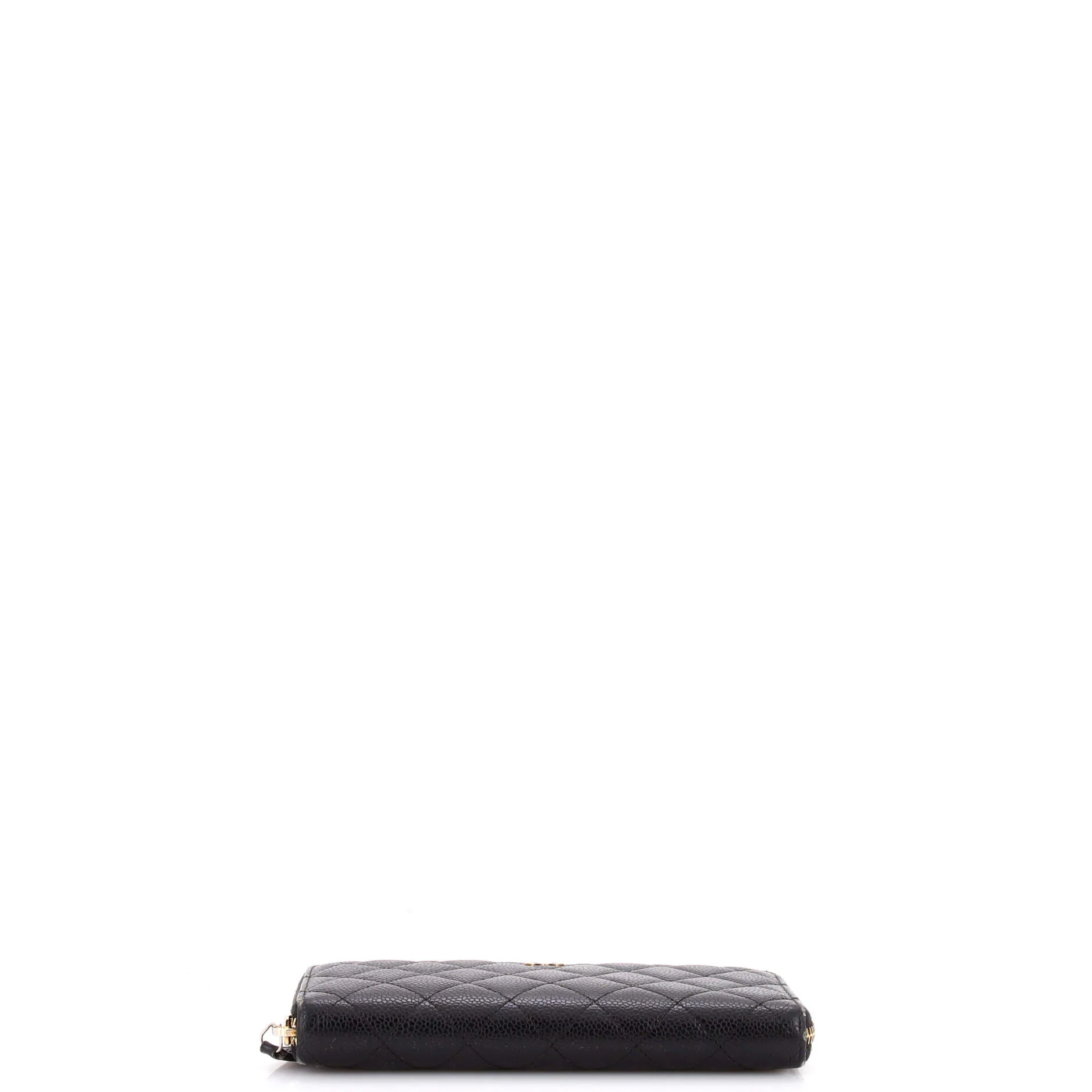 Zip Around Wallet Quilted Caviar Long - Image 4