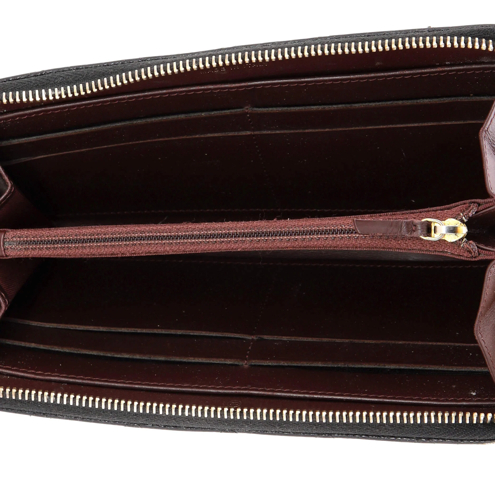 Zip Around Wallet Quilted Caviar Long - Image 5