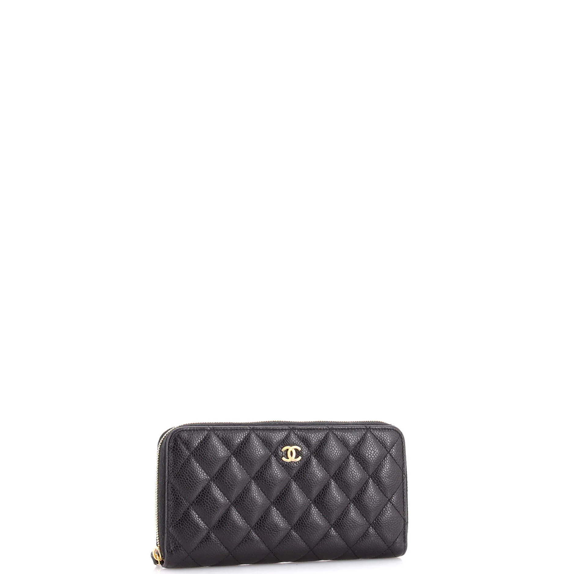 Zip Around Wallet Quilted Lambskin Long - Image 2