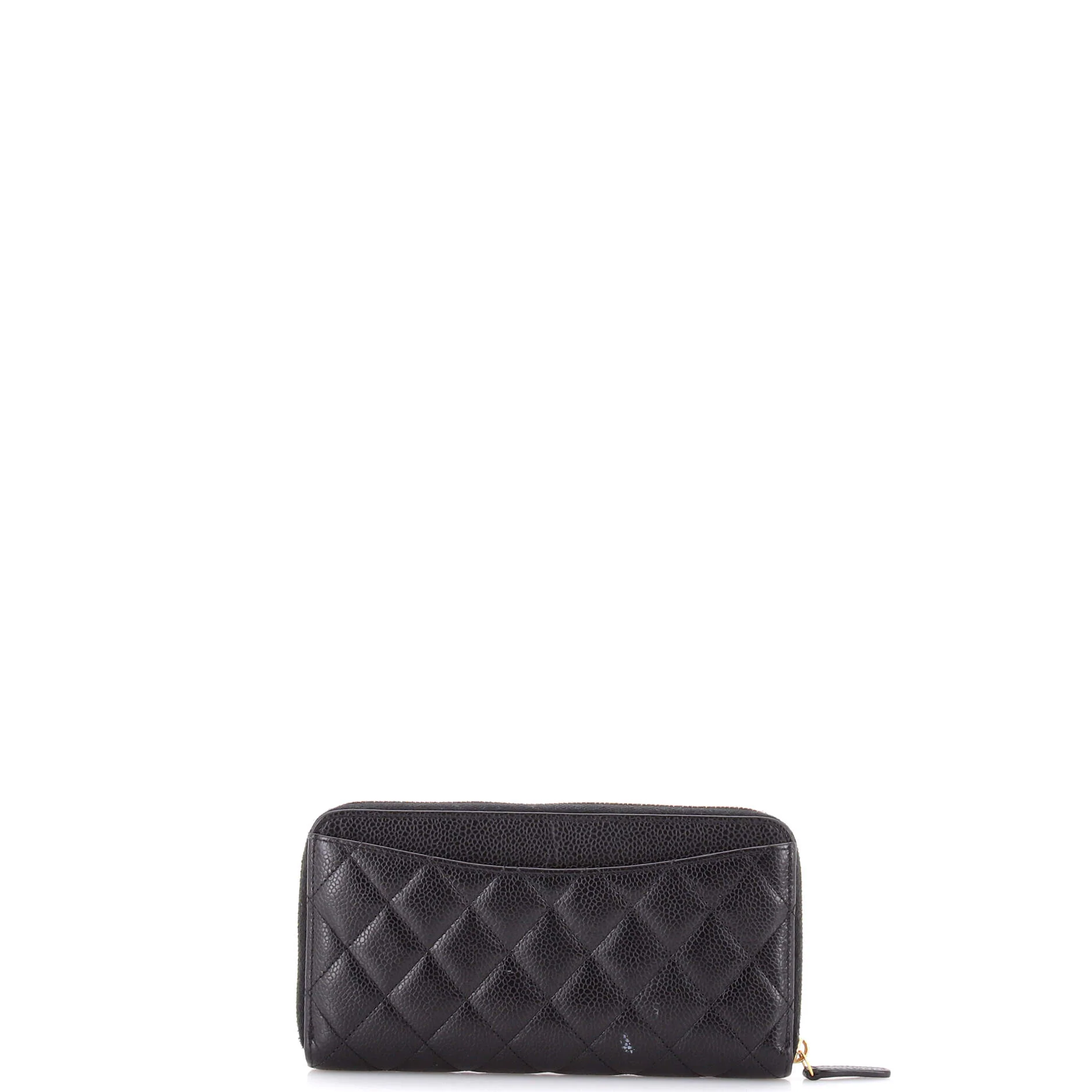 Zip Around Wallet Quilted Lambskin Long - Image 3