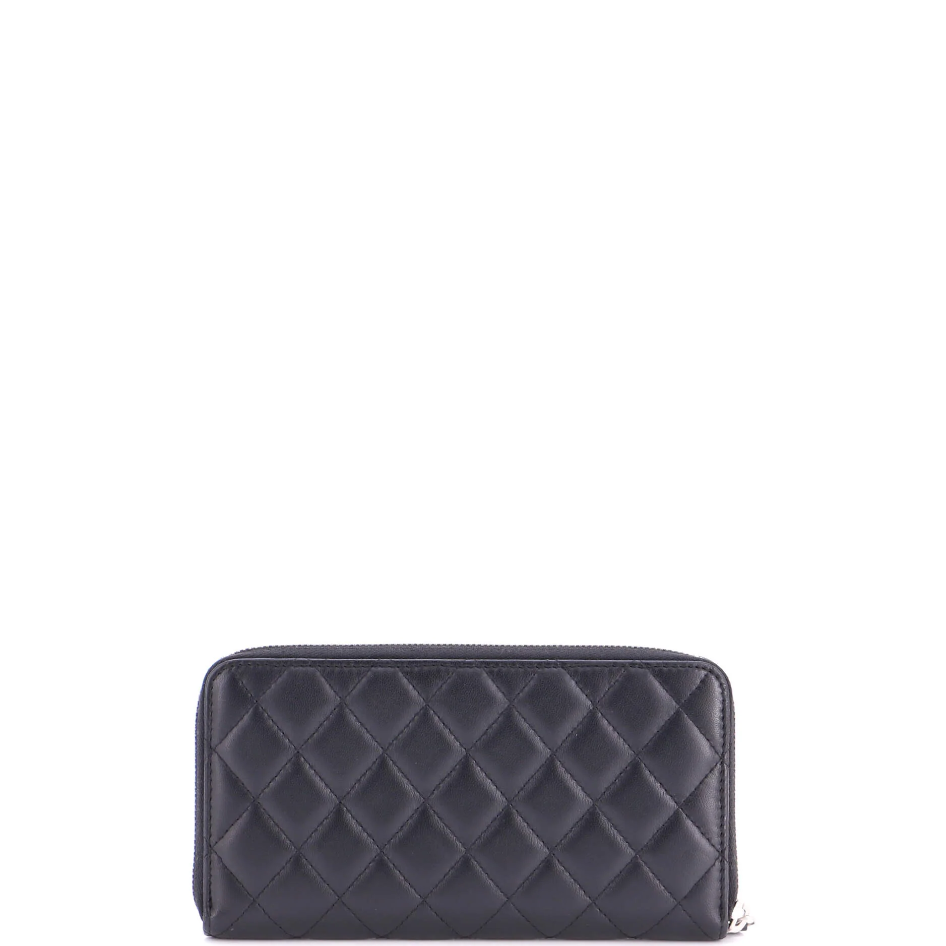 Zip Around Wallet Quilted Lambskin Long - Image 4