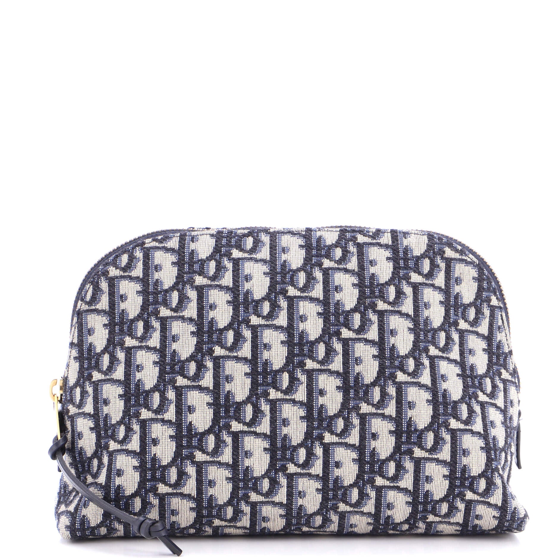 Zip Beauty Pouch Oblique Canvas Large