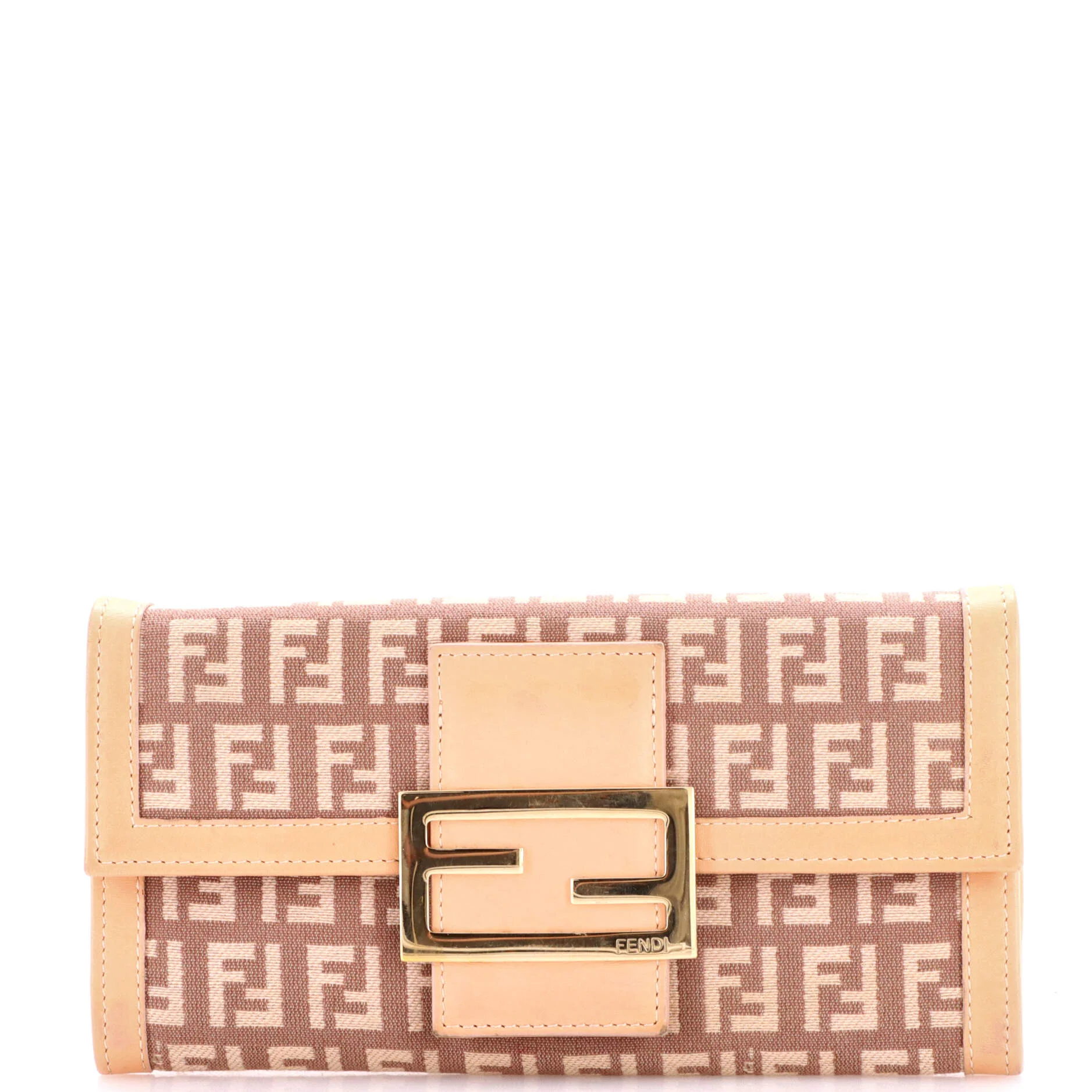 Vintage FF Flap Continental Wallet Zucchino Canvas