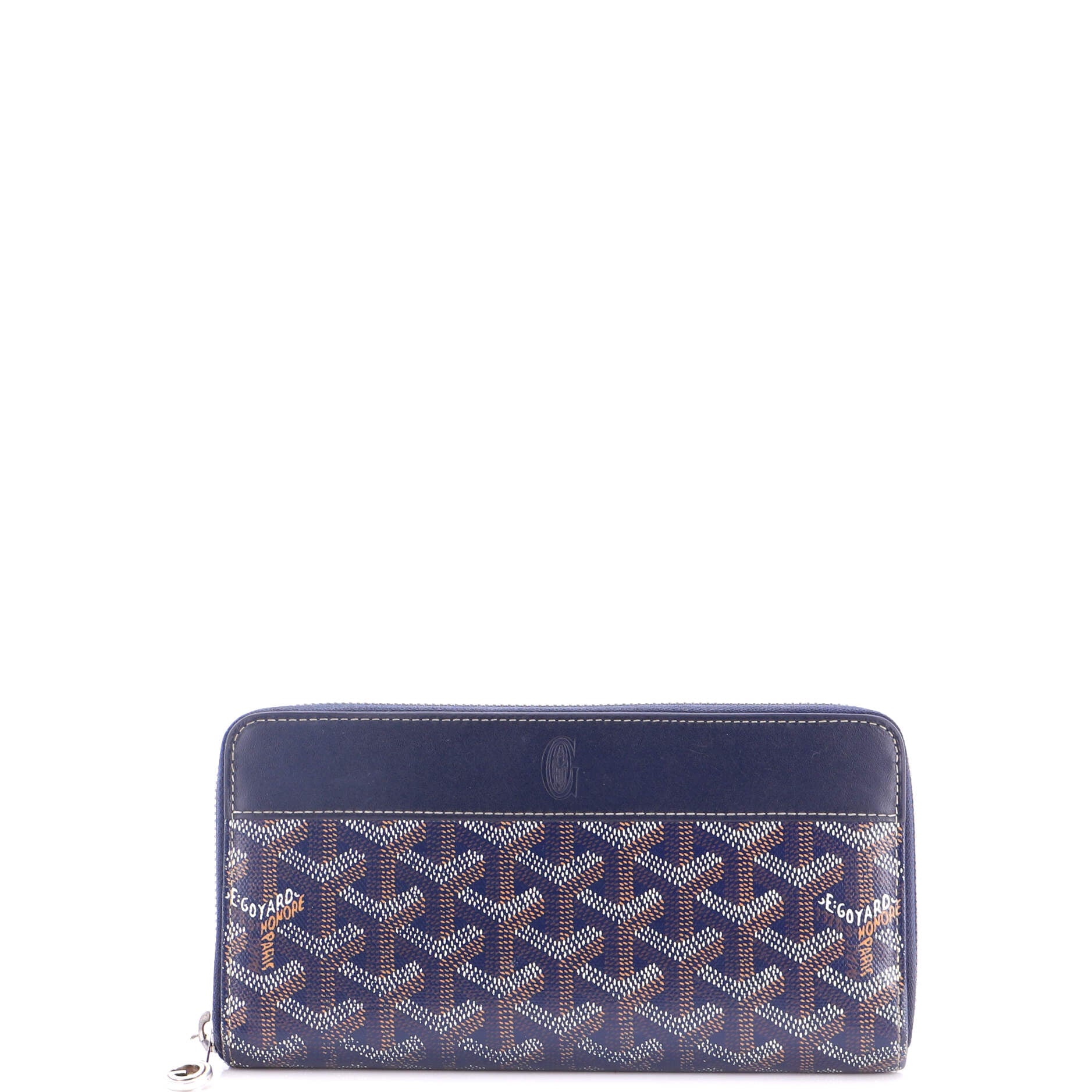 Matignon Zip Wallet Coated Canvas with Leather