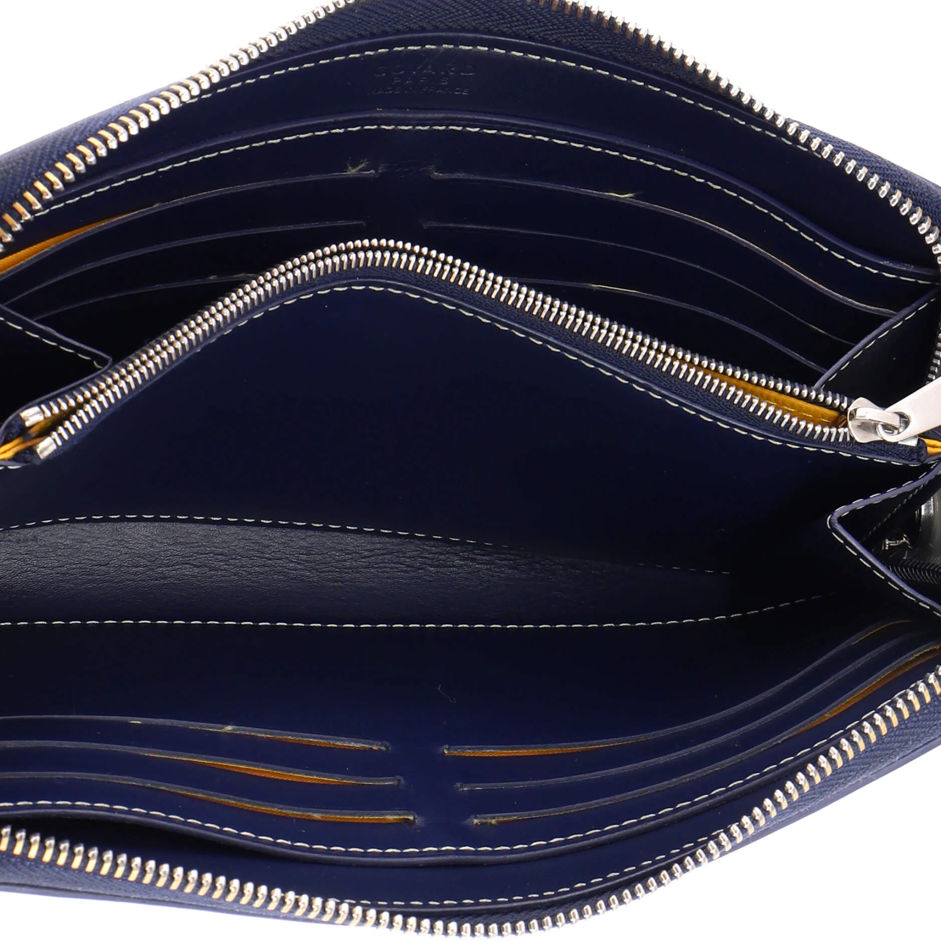 Matignon Zip Wallet Coated Canvas with Leather - Image 5