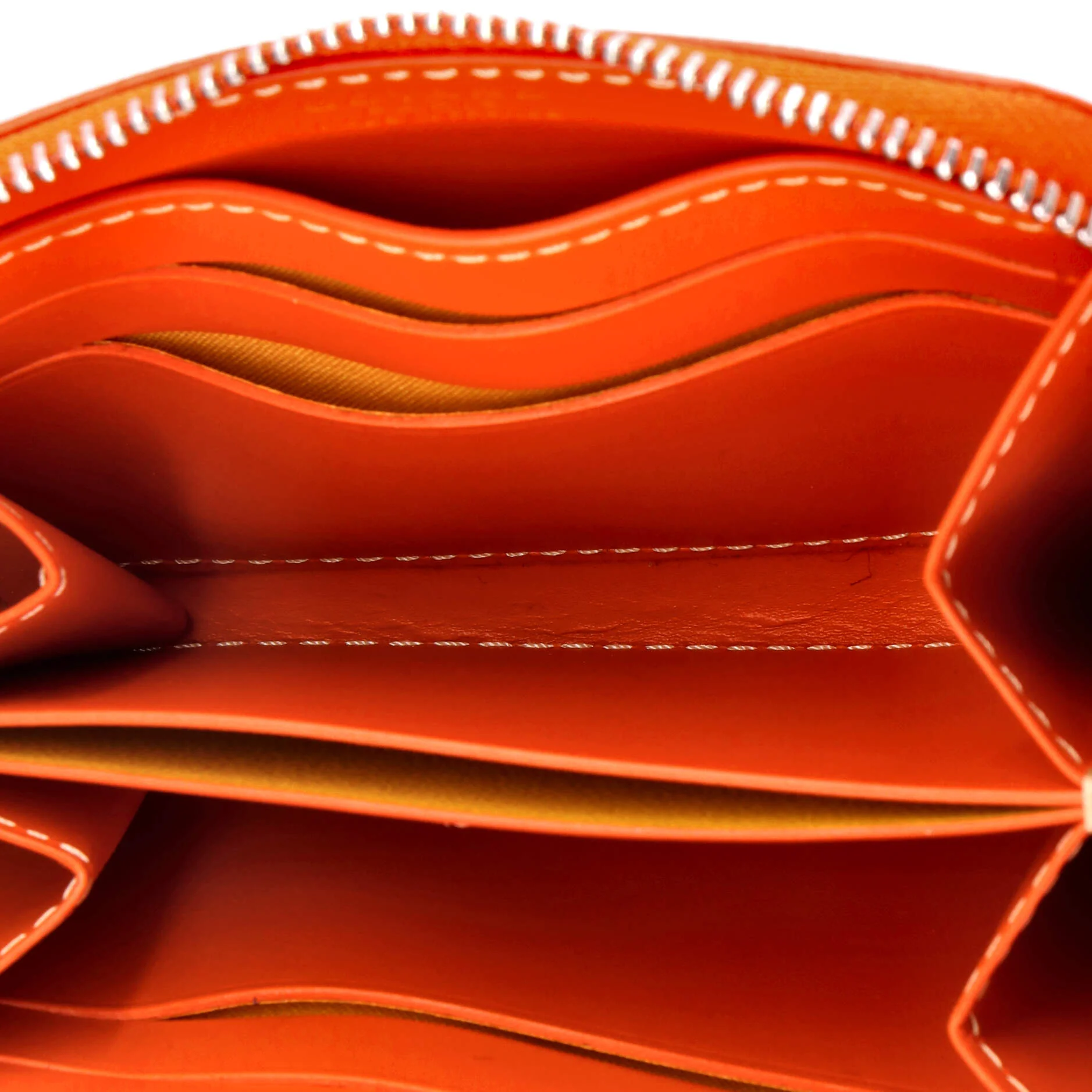 Matignon Zip Wallet Coated Canvas with Leather PM - Image 5