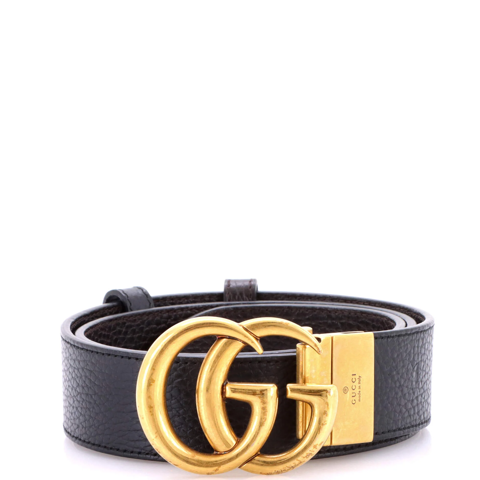 GG Marmont Reversible Belt Leather Wide