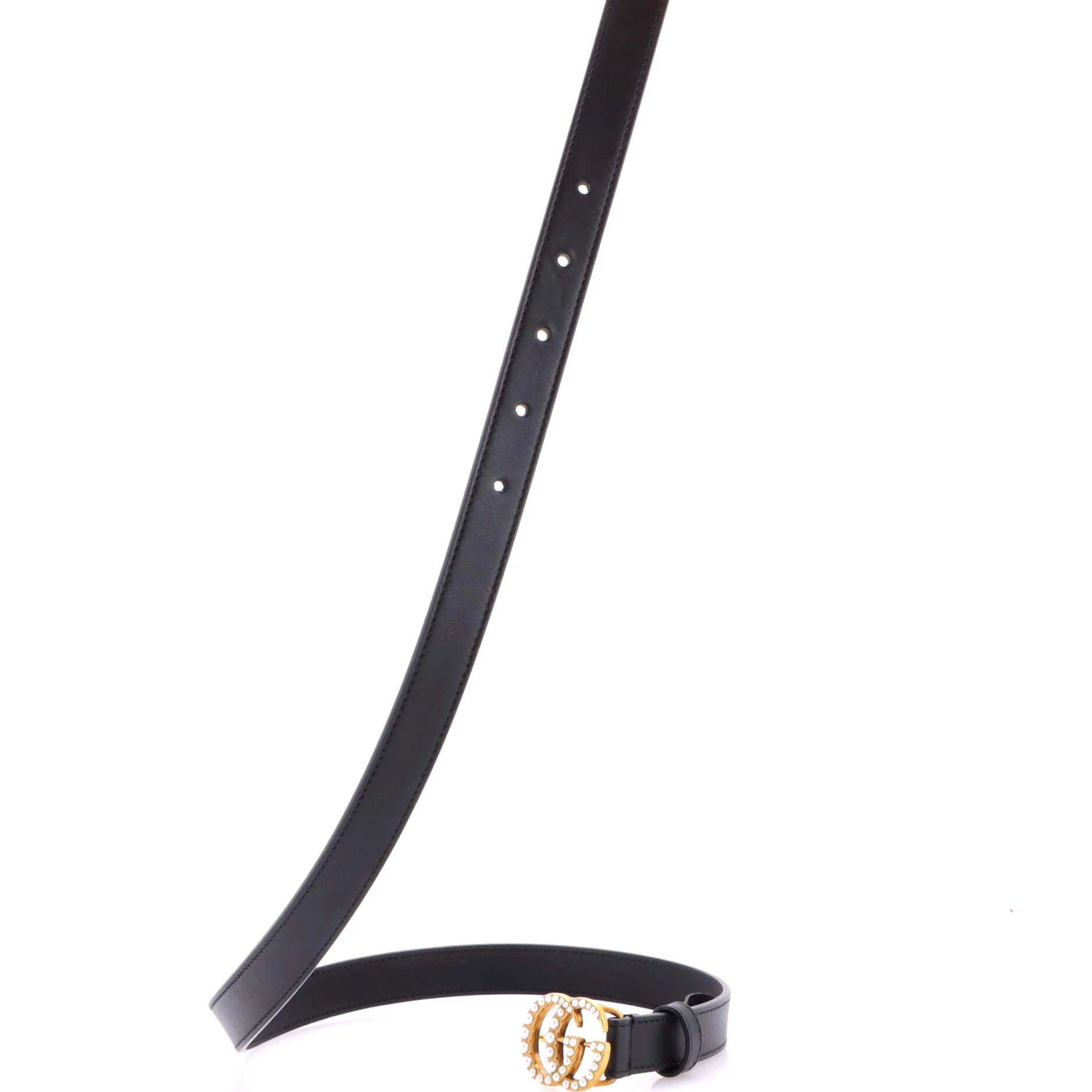 Pearly GG Marmont Belt Leather Thin - Image 2