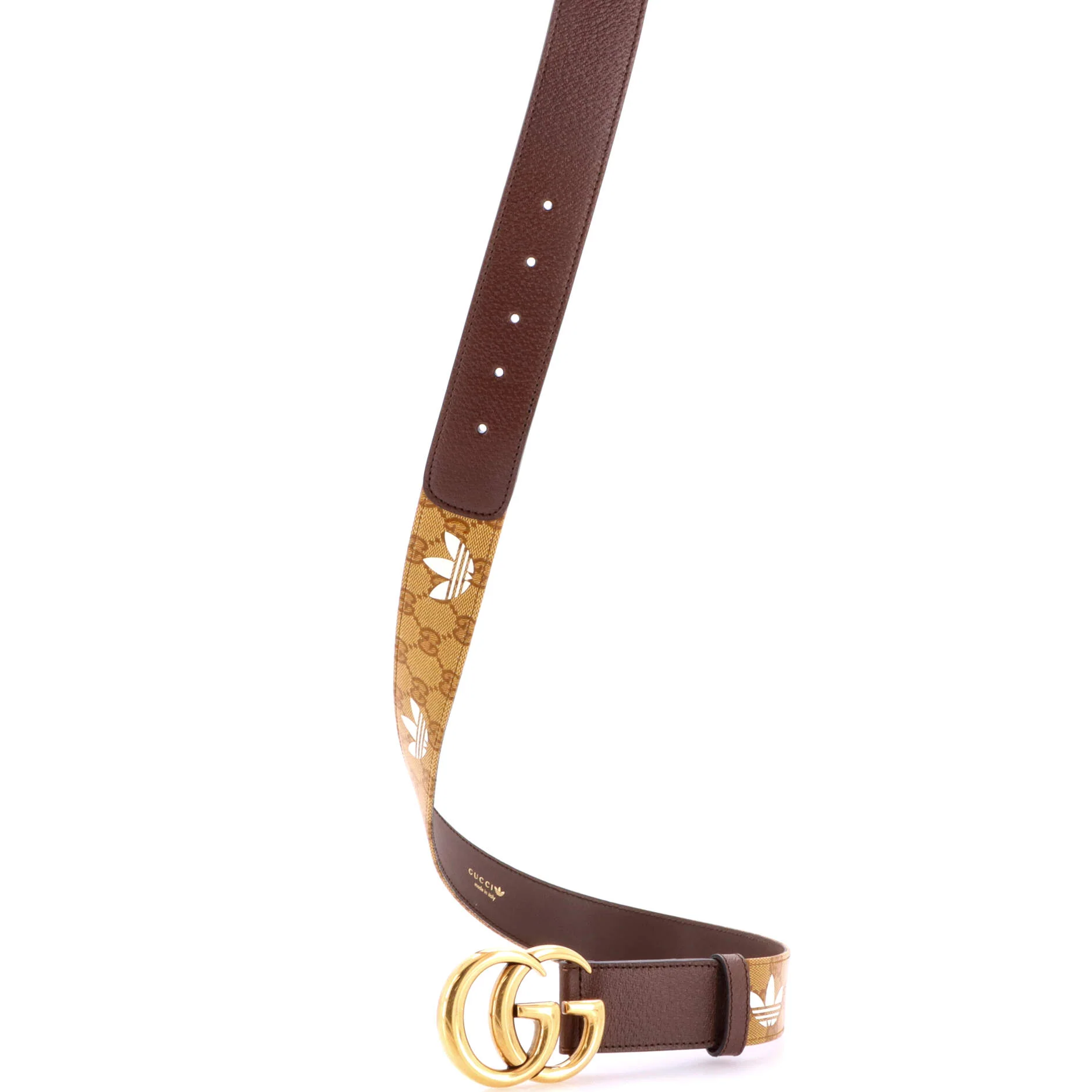 x adidas GG Marmont Belt GG Coated Canvas and Leather 75 - Image 2