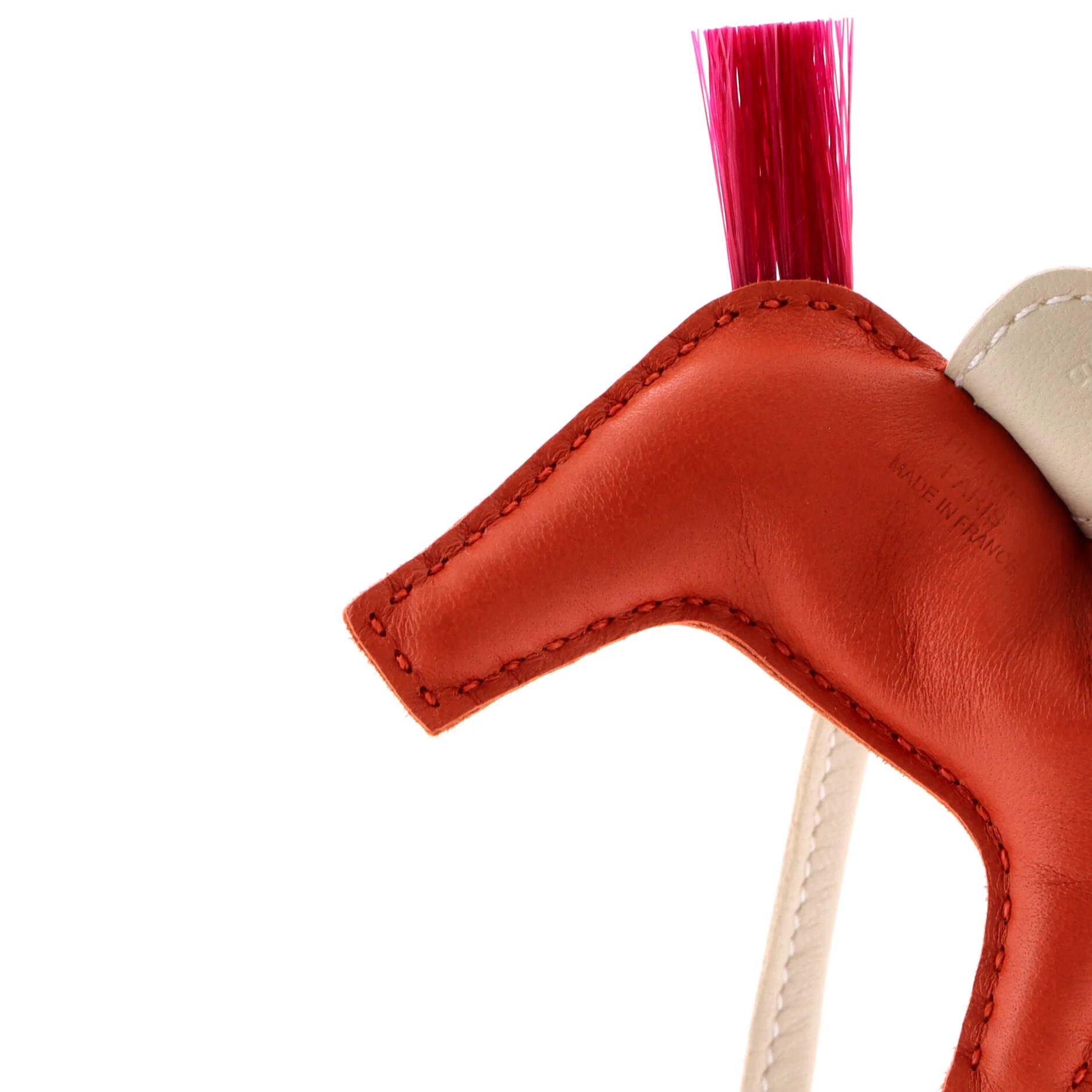 GriGri Rodeo Bag Charm Leather with Horse Hair PM - Image 4